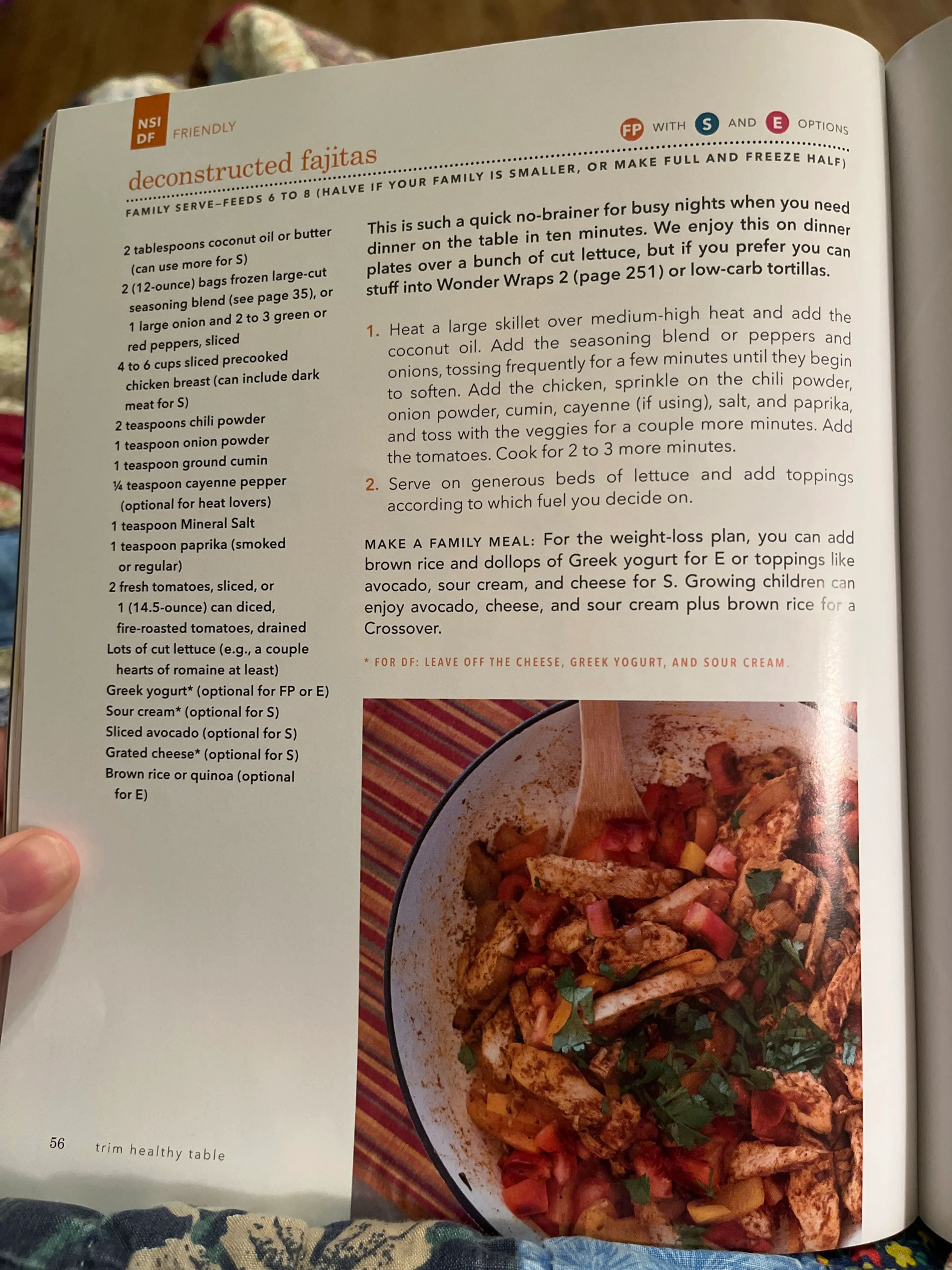 deconstructed fajitas - Trim Healthy Mama