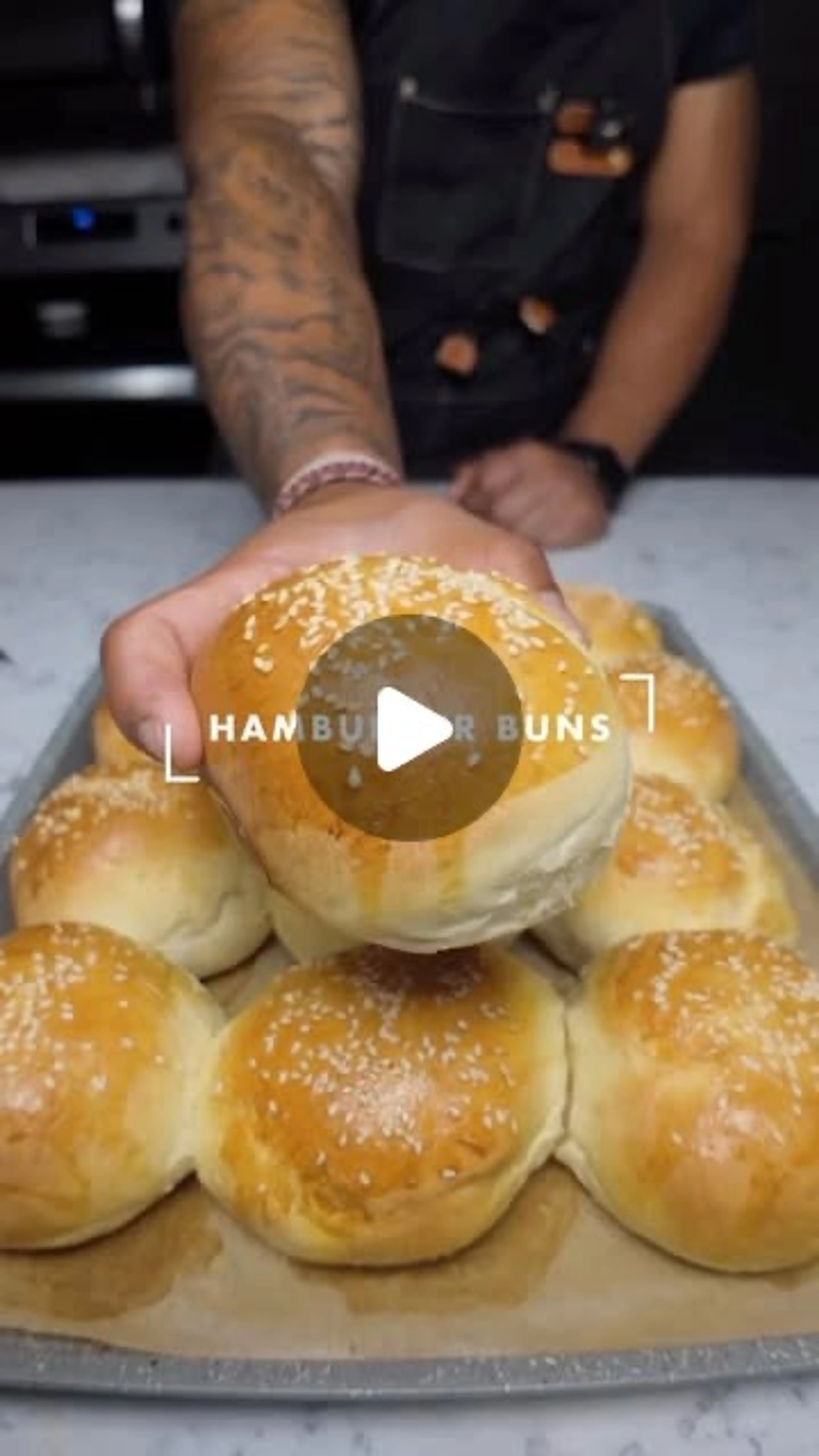 Sourdough Discard Hamburger Buns