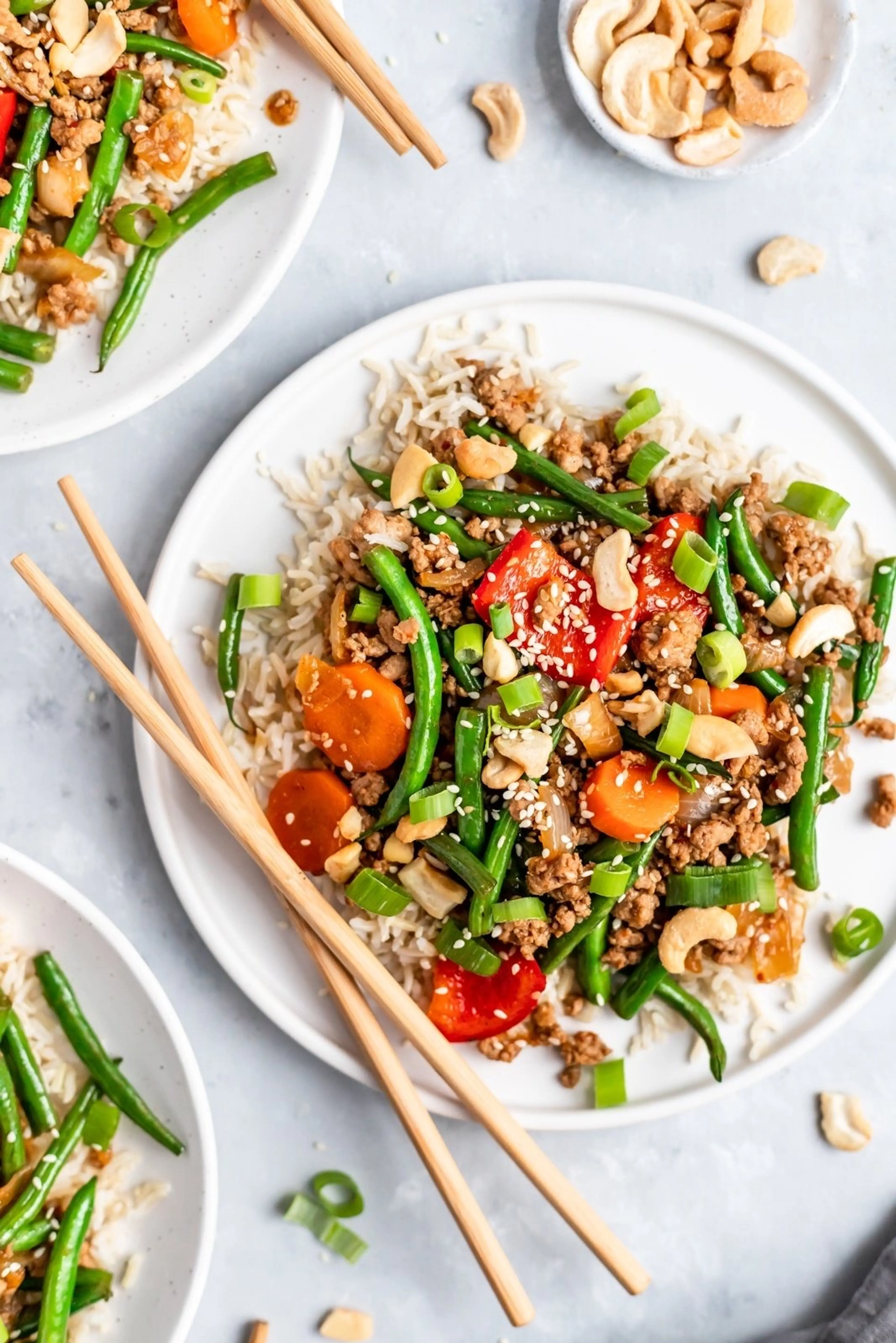 Easy Sesame Chicken Green Bean Stir Fry