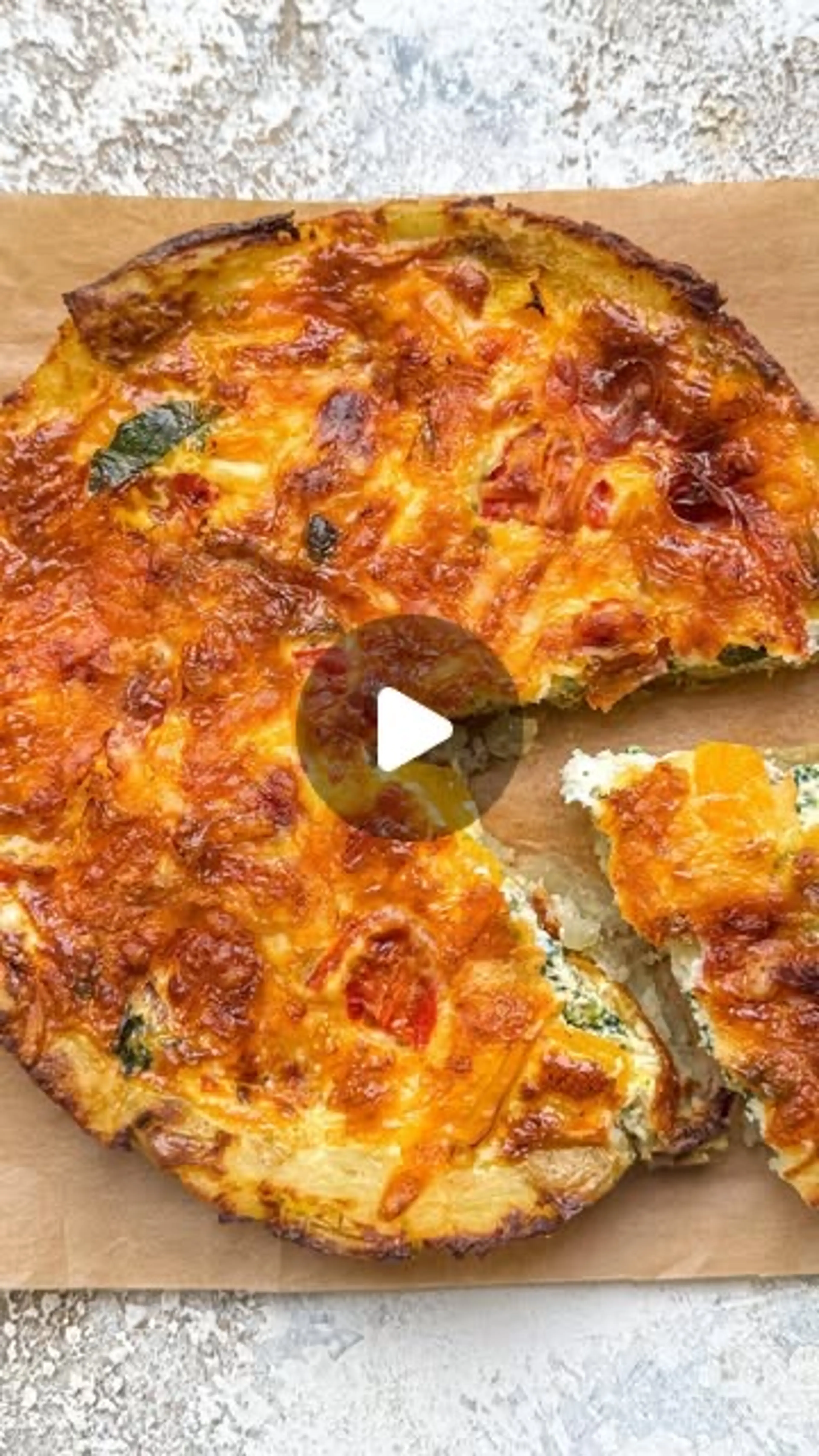 Potato-crusted Quiche