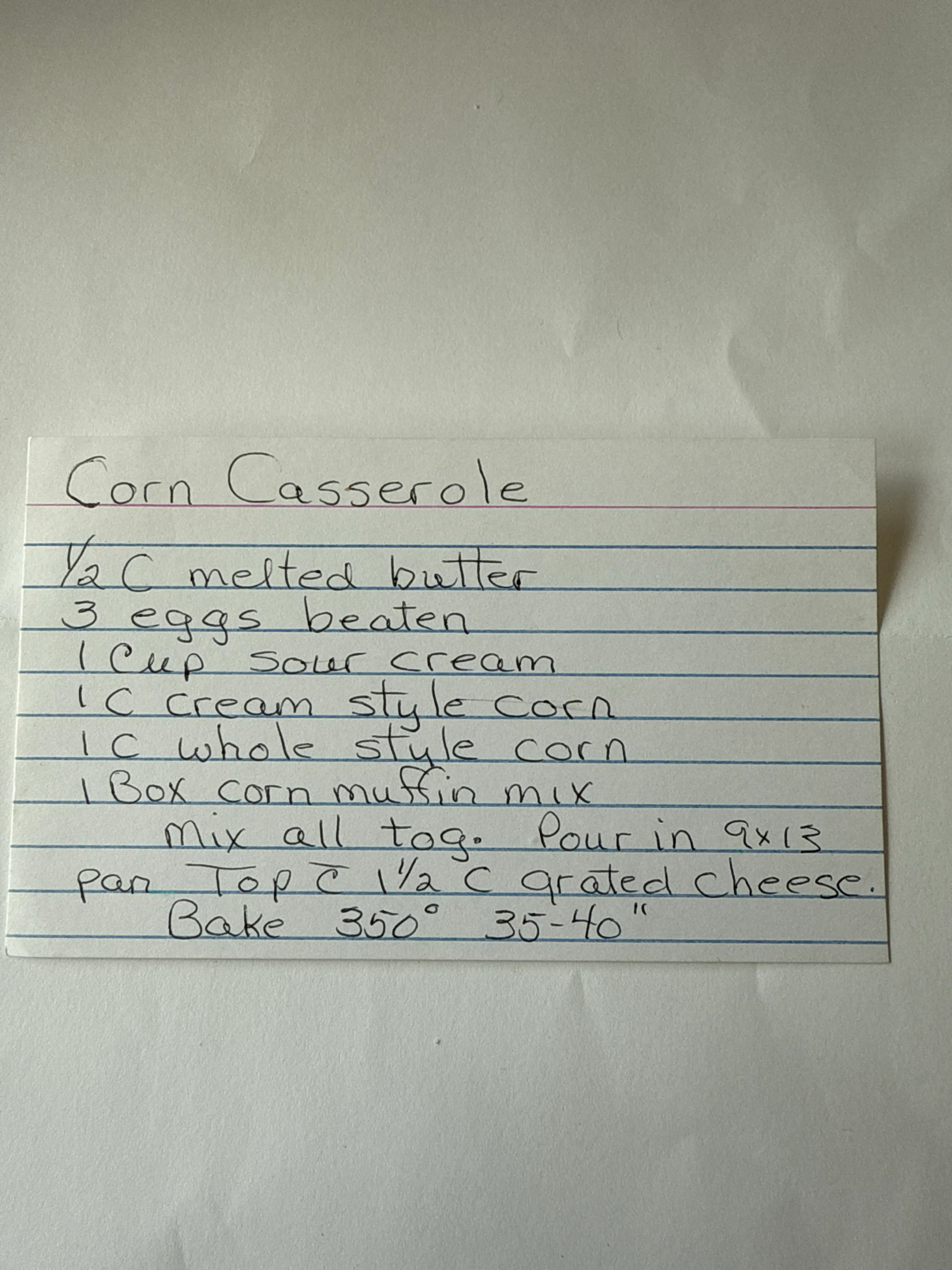 Corn Casserole