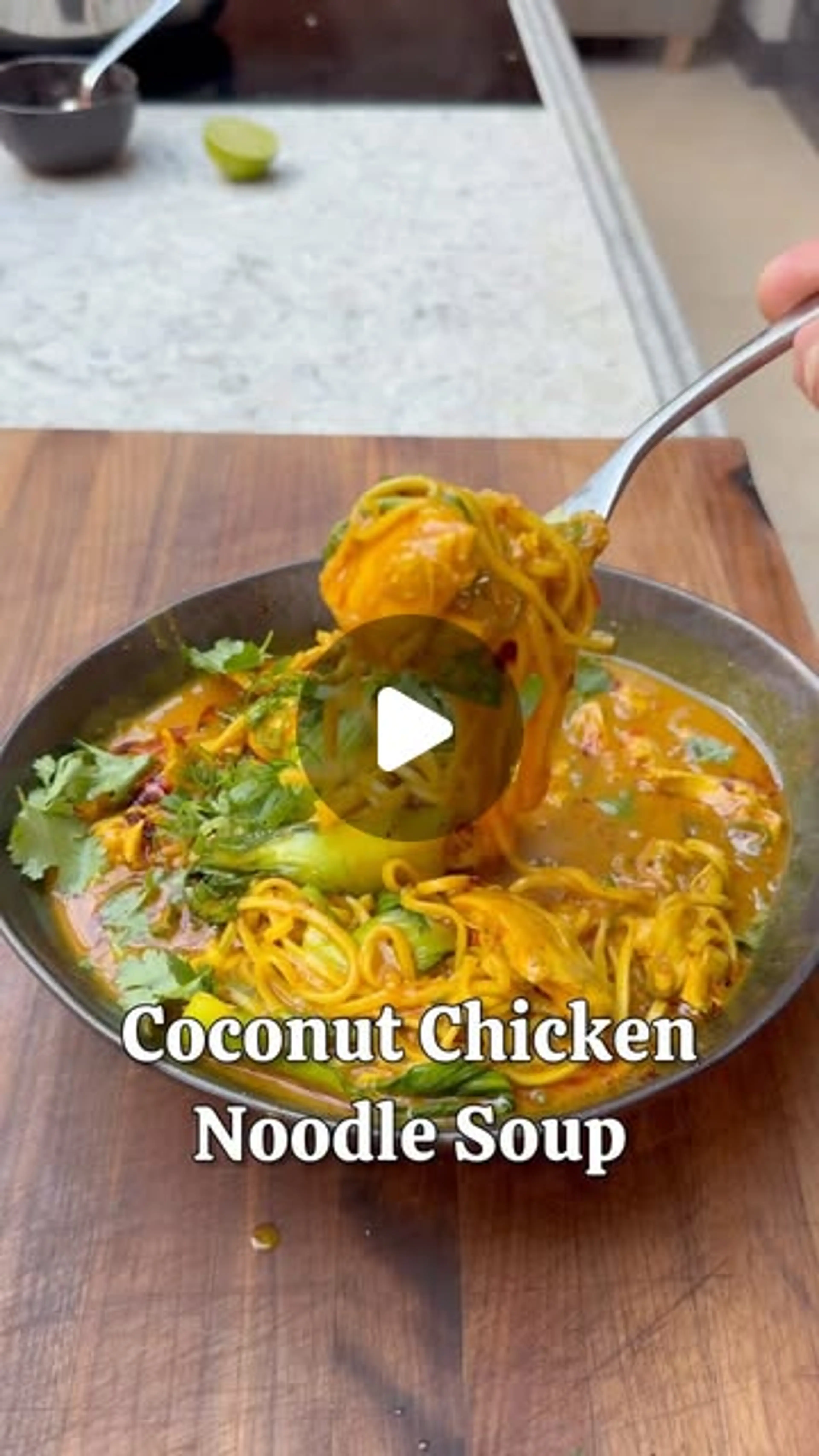 Coconut Chicken Noodle Soup