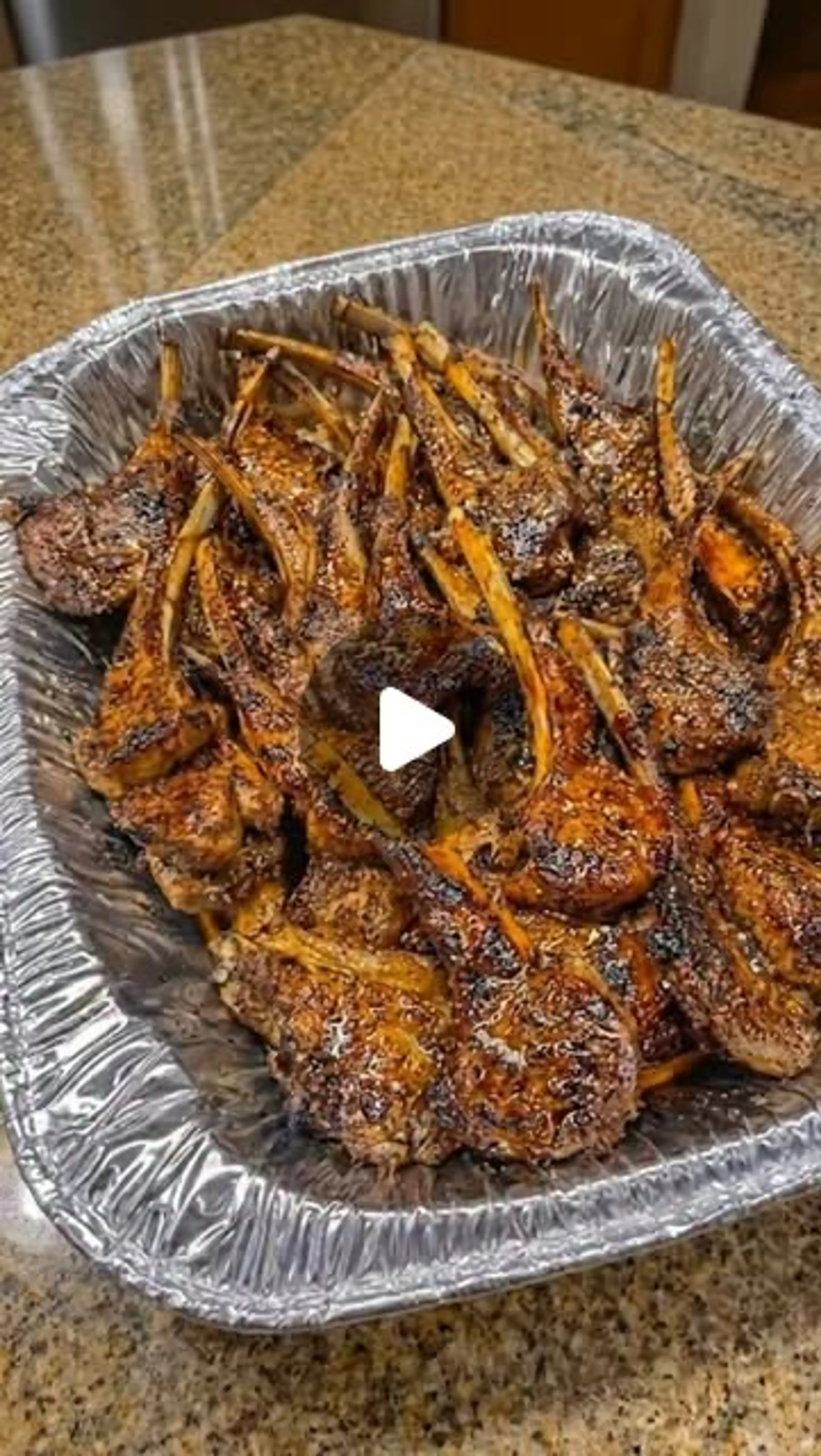 Sticky Glazed Lamb Chops