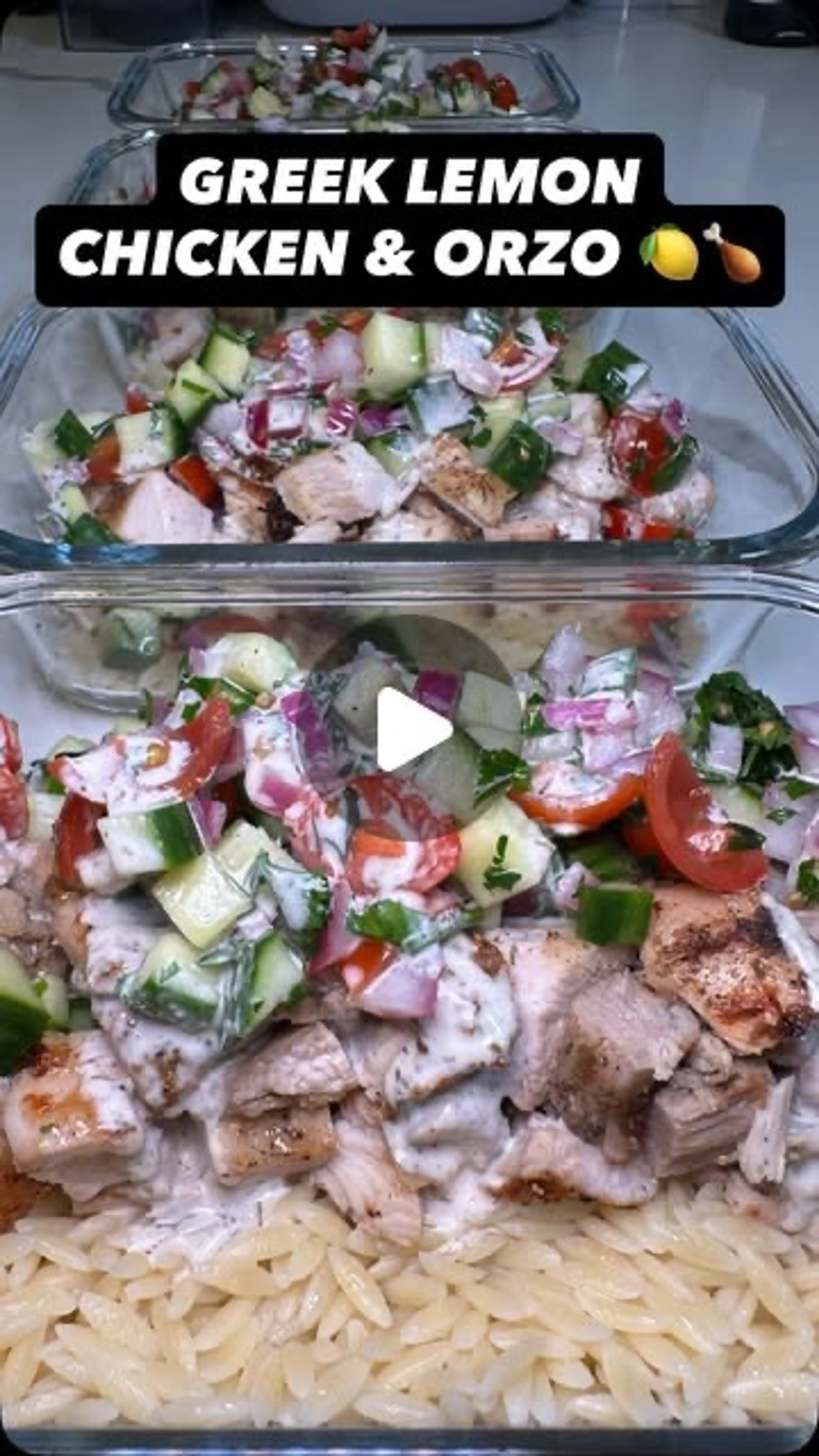 Greek Lemon Chicken & Orzo Bowls