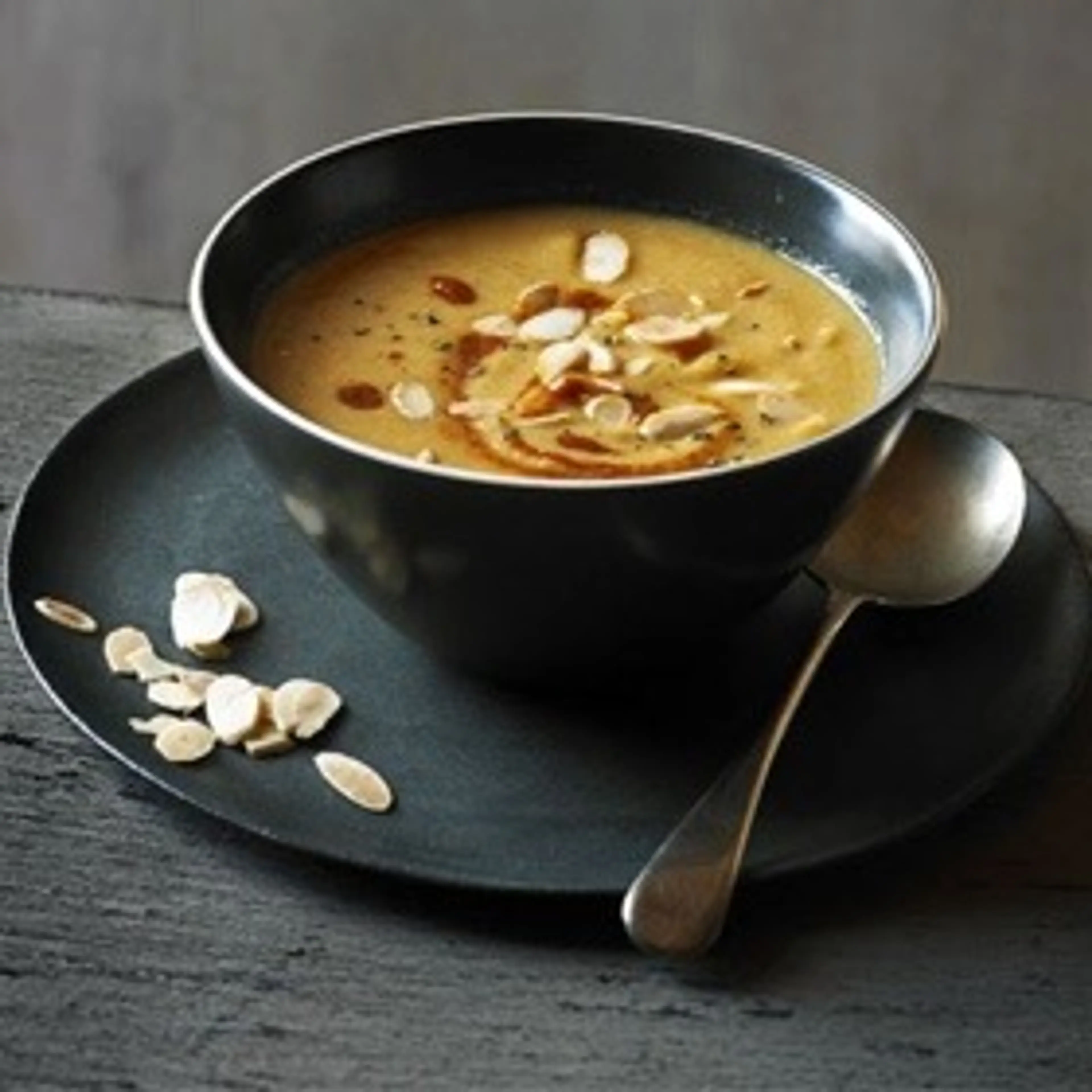 Moroccan Spiced Cauliflower & Almond Soup