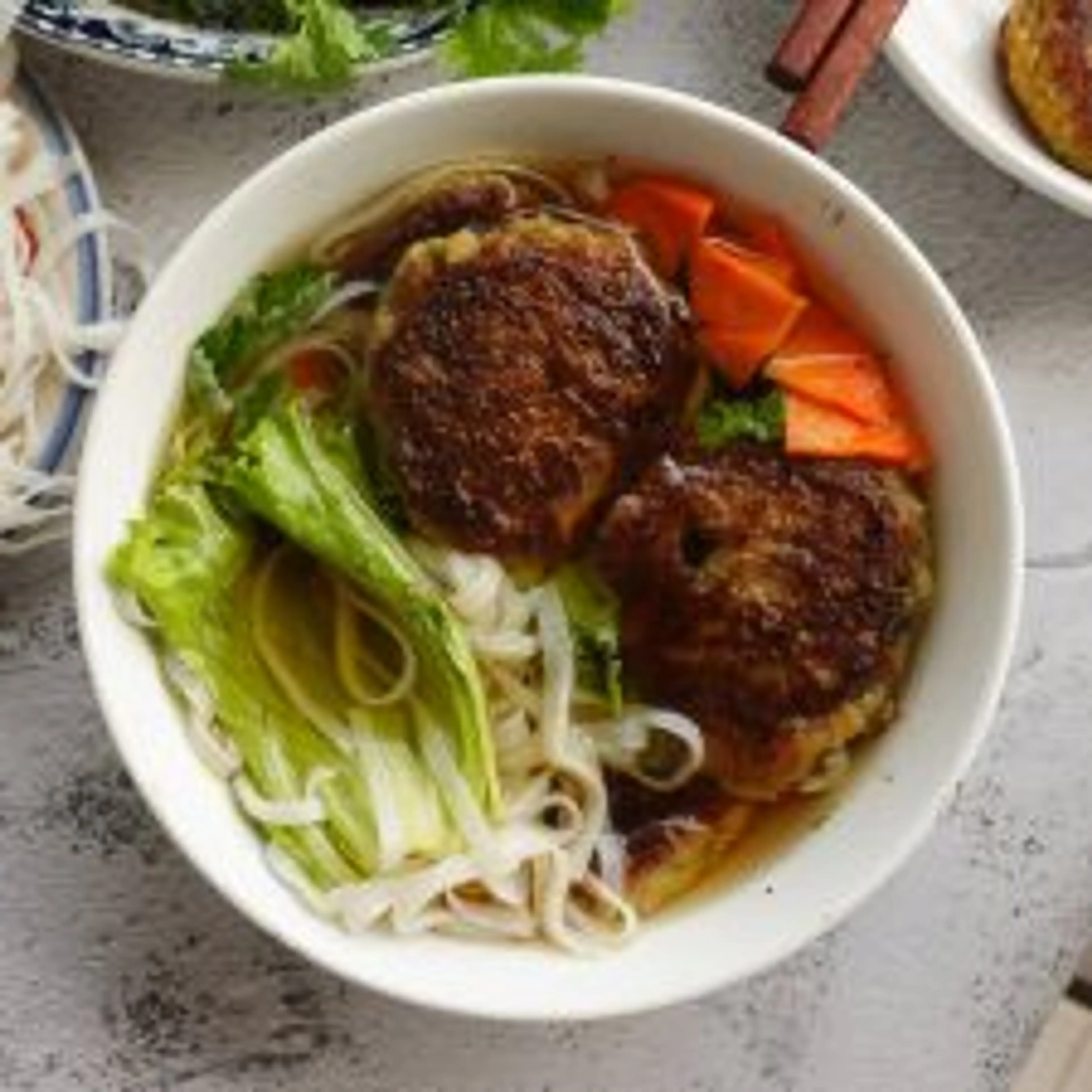 Bun Cha Chay (Vegan Grilled Pork Noodles)