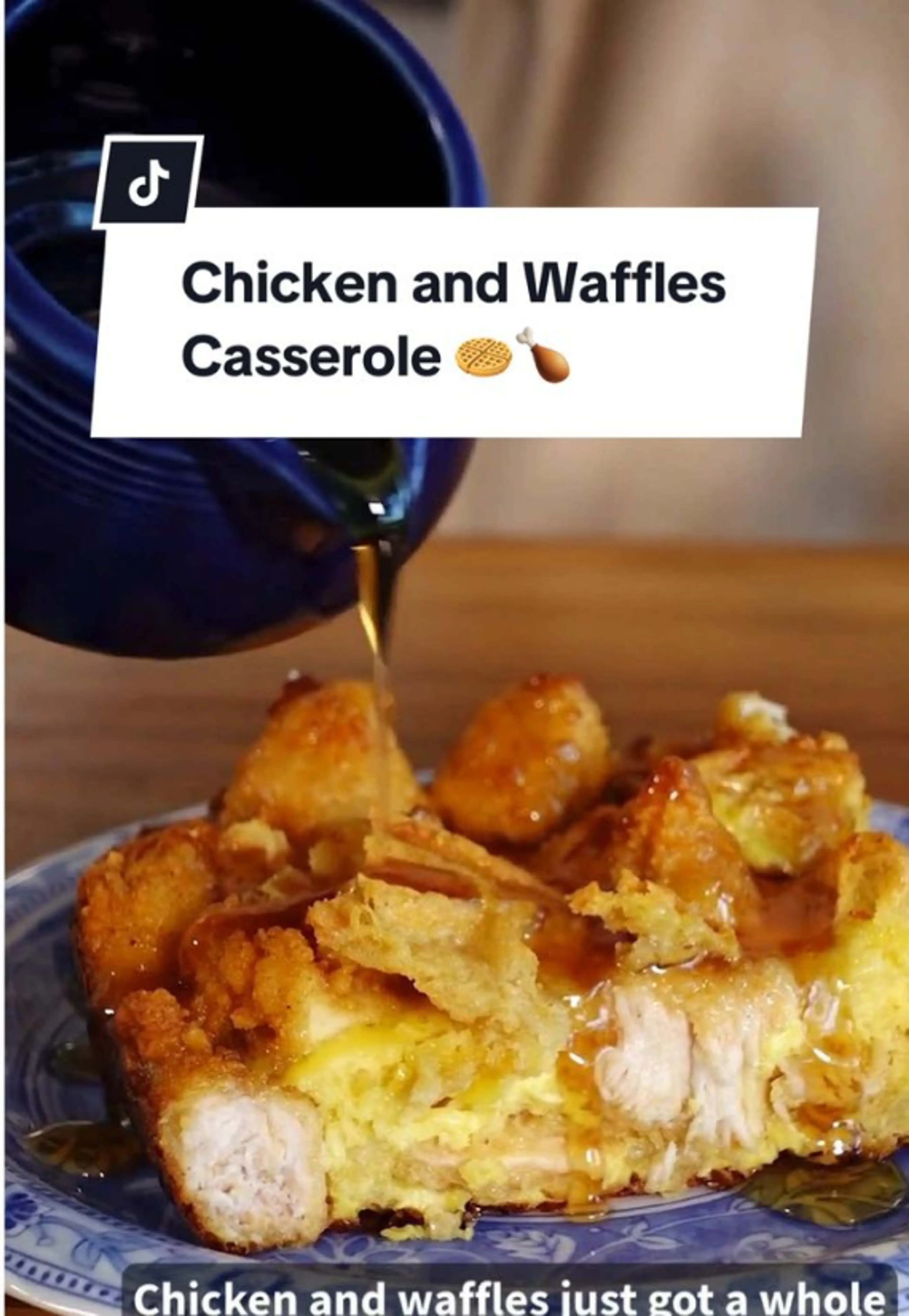 Chicken and Waffles Casserole
