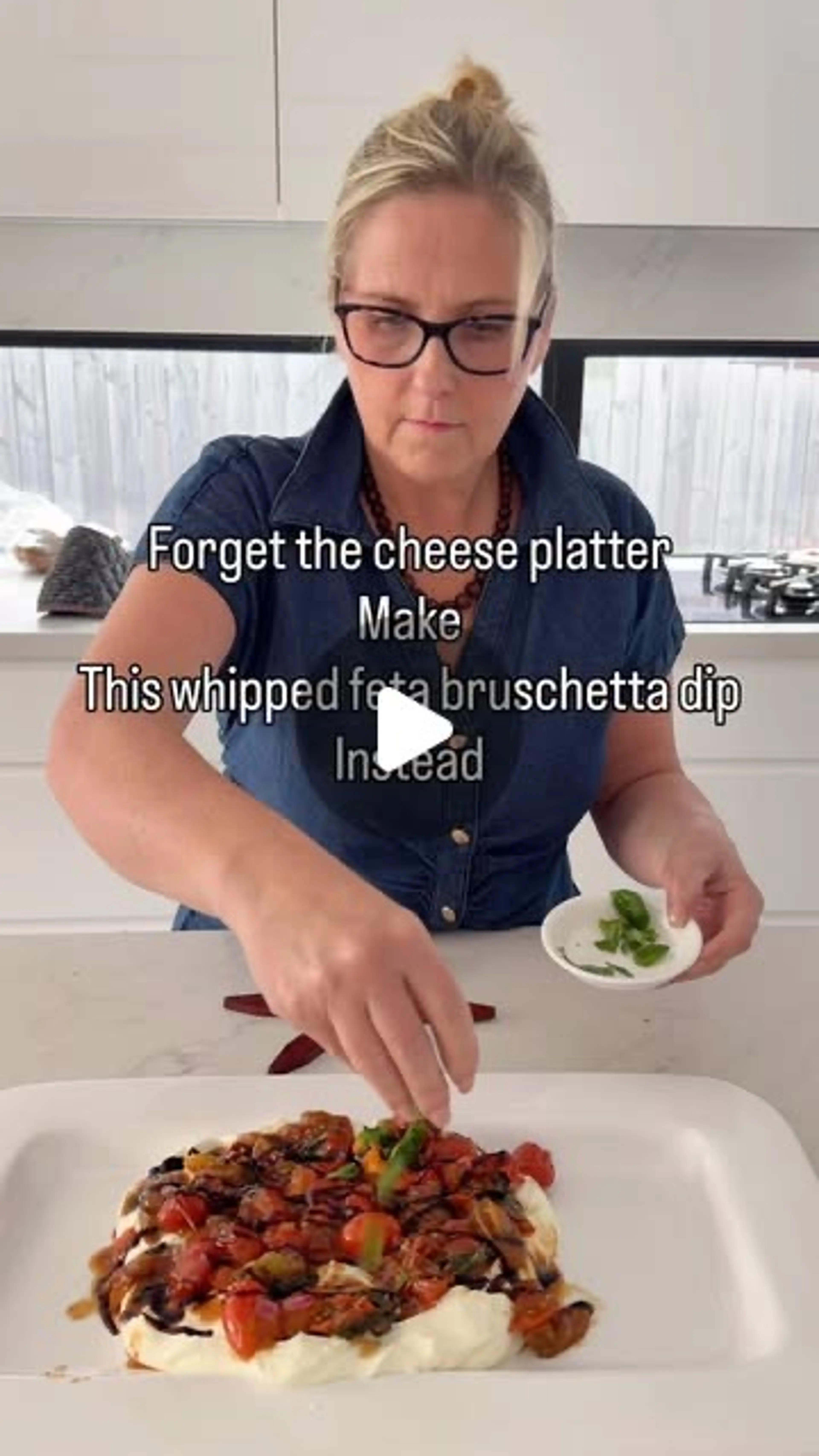 Whipped Feta Bruschetta Dip