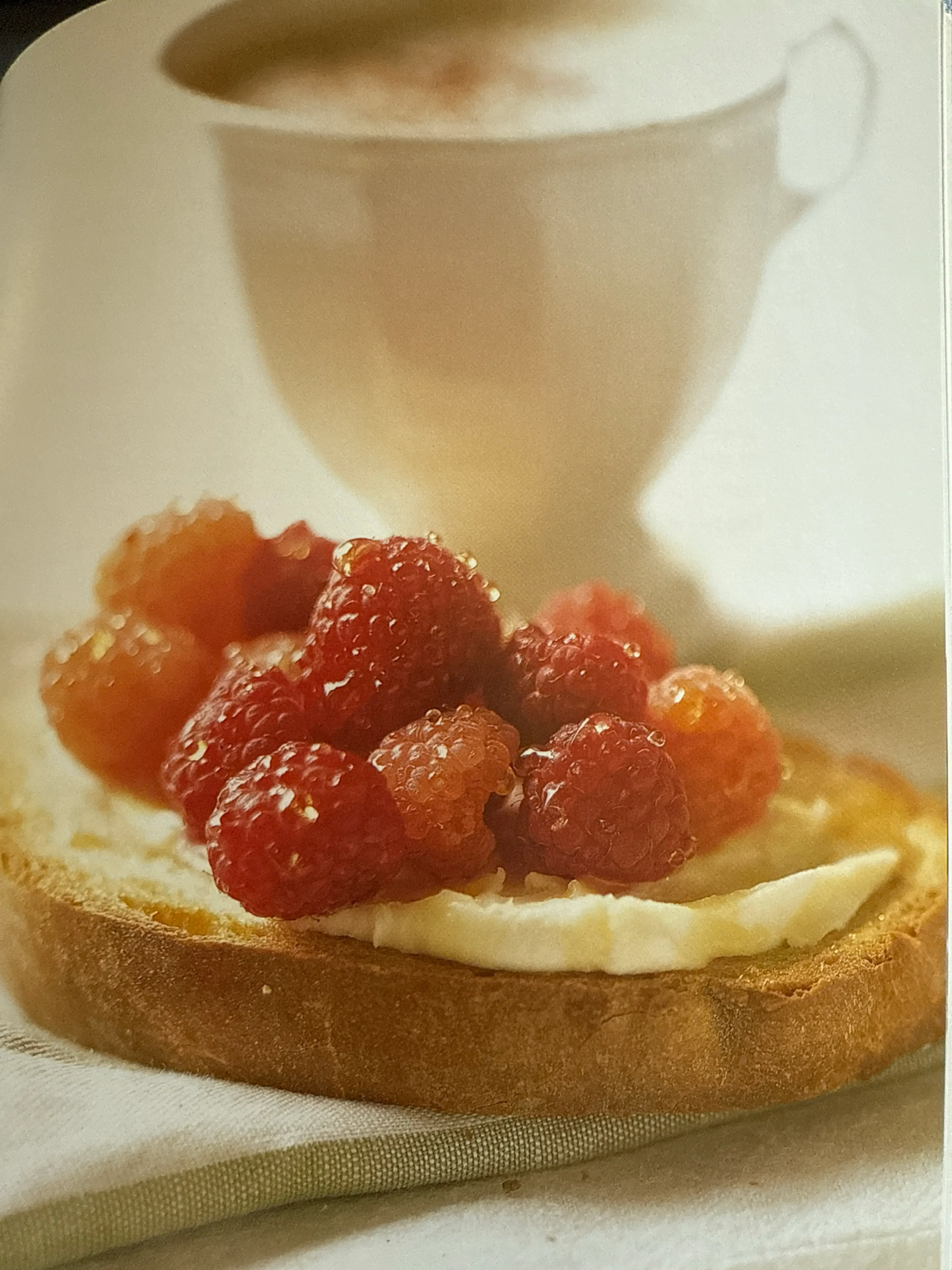 Bruschetta with Mascarpone and Raspberries