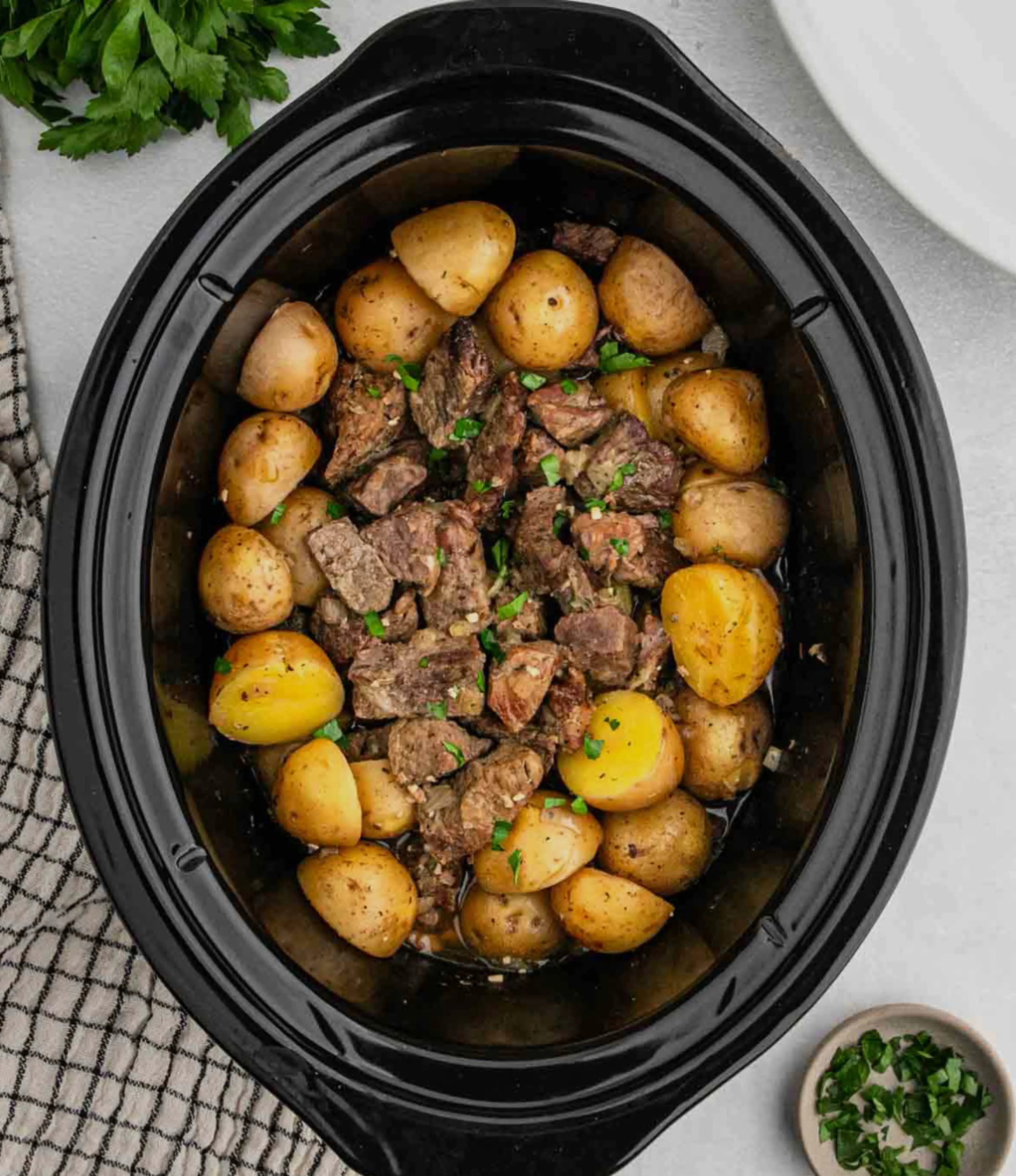 Crockpot Cube Steak & Potatoes
