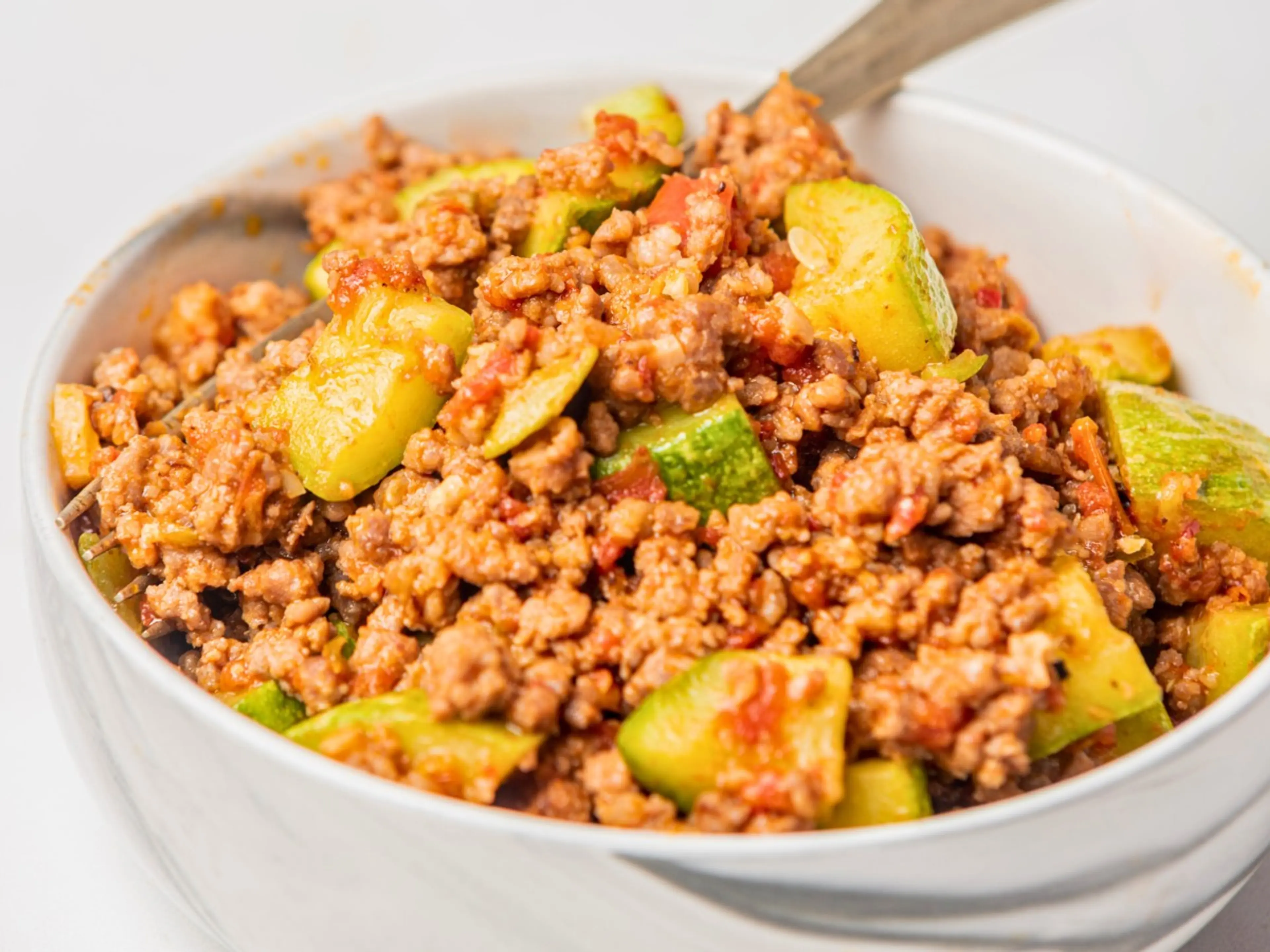 Mexican Zucchini and Ground Beef Skillet