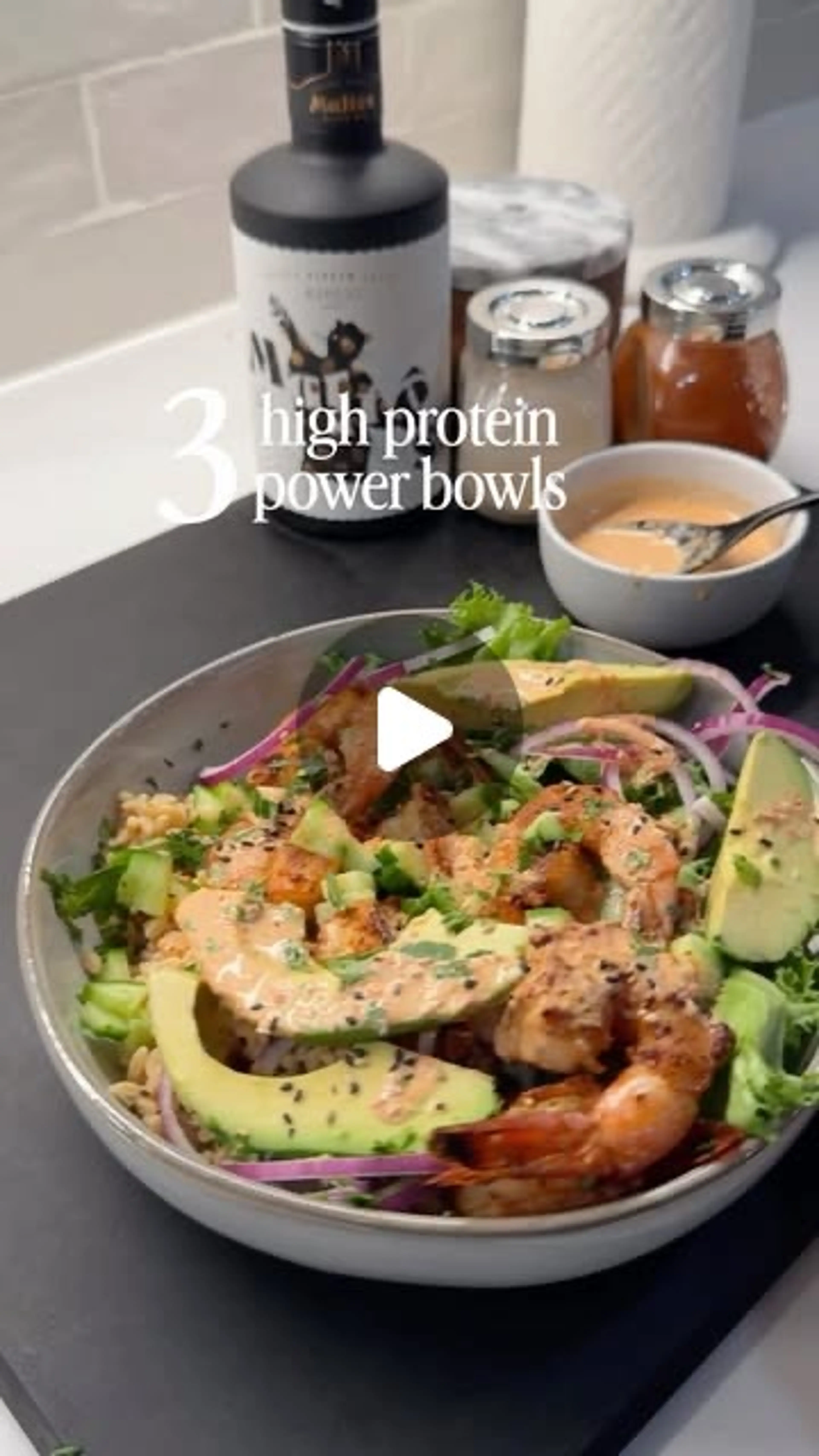 3 High Protein Lowcarb Power Bowls