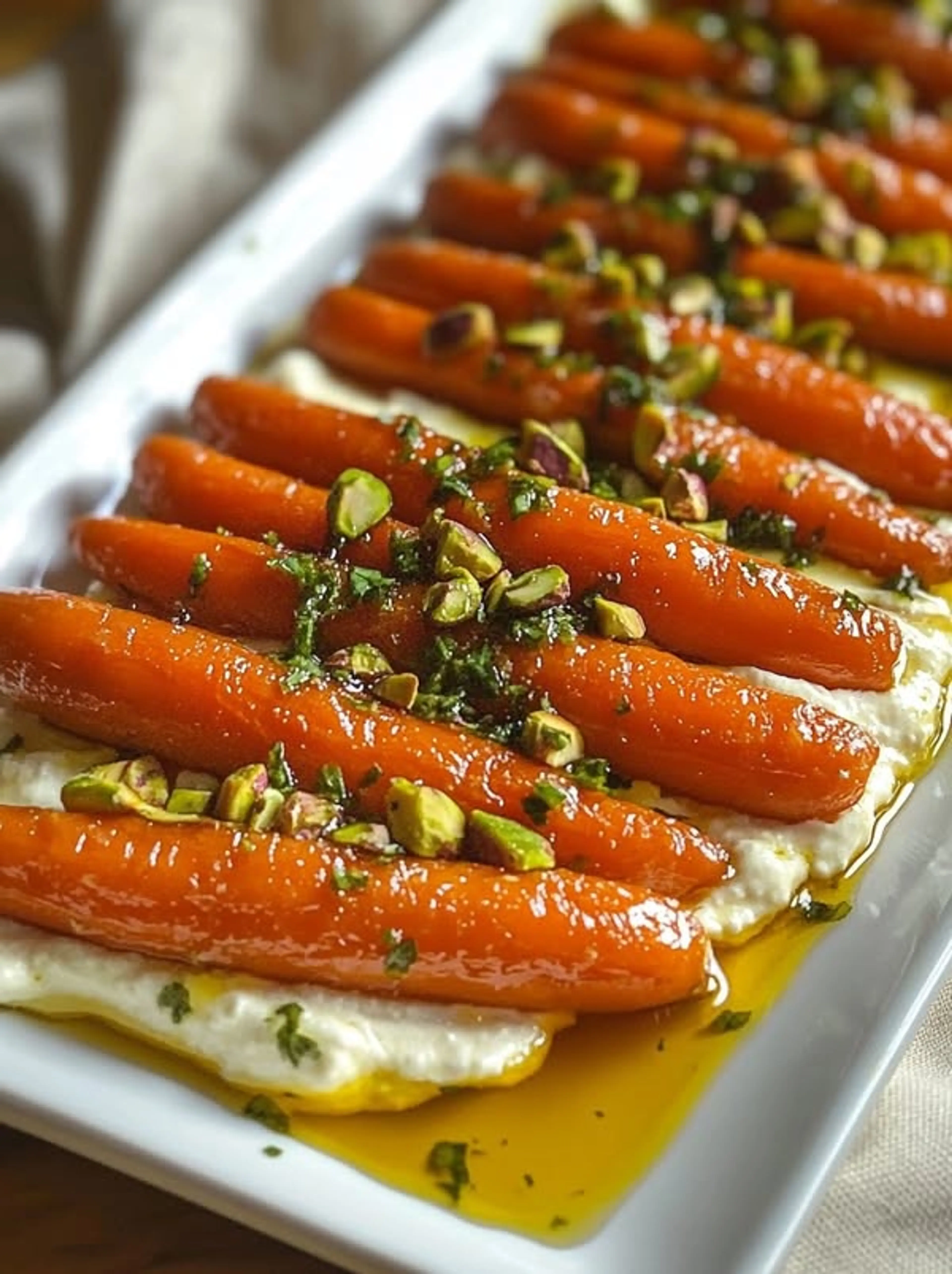 Roasted Carrots with Whipped Ricotta & Hot Honey