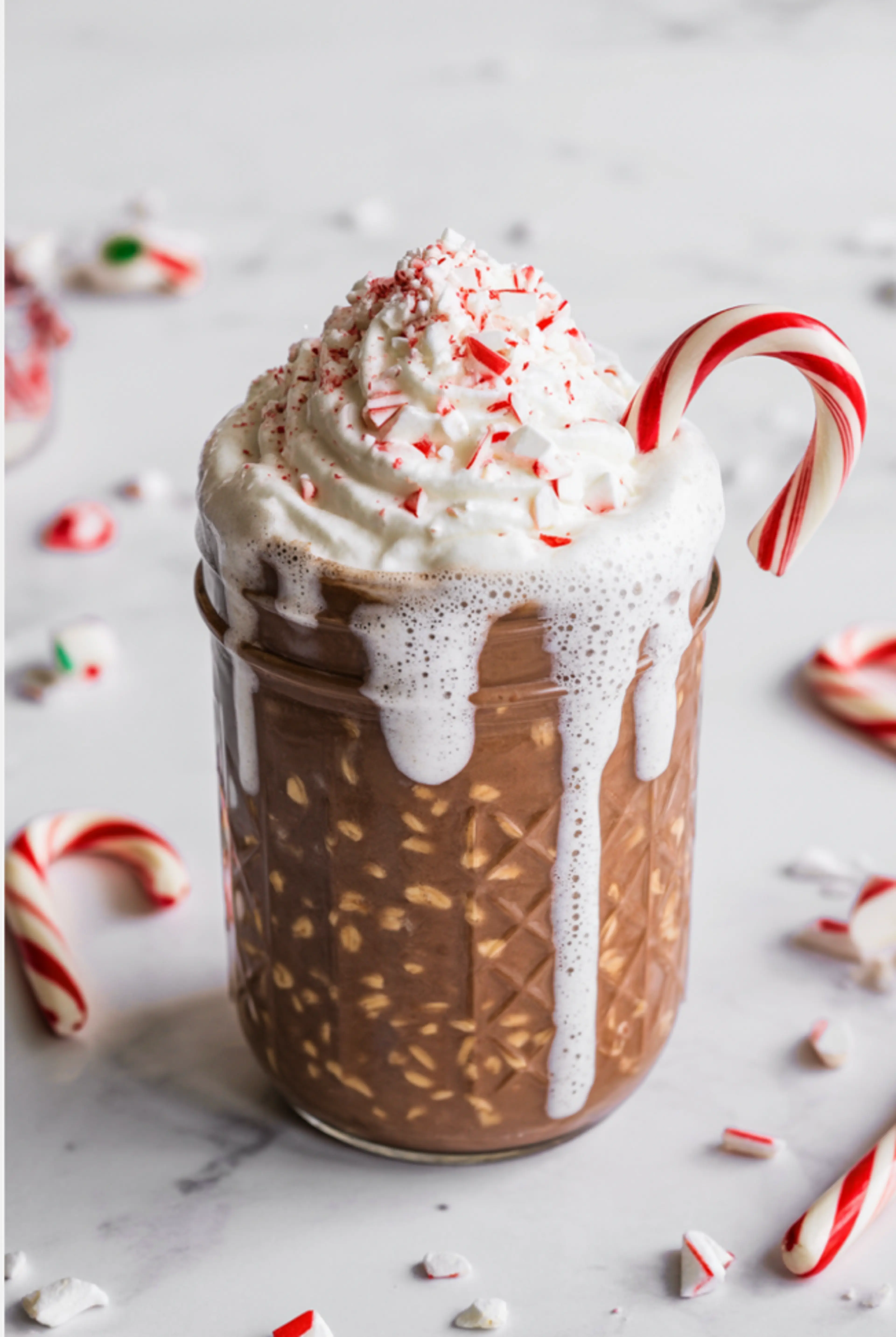 Peppermint Mocha Overnight Oats