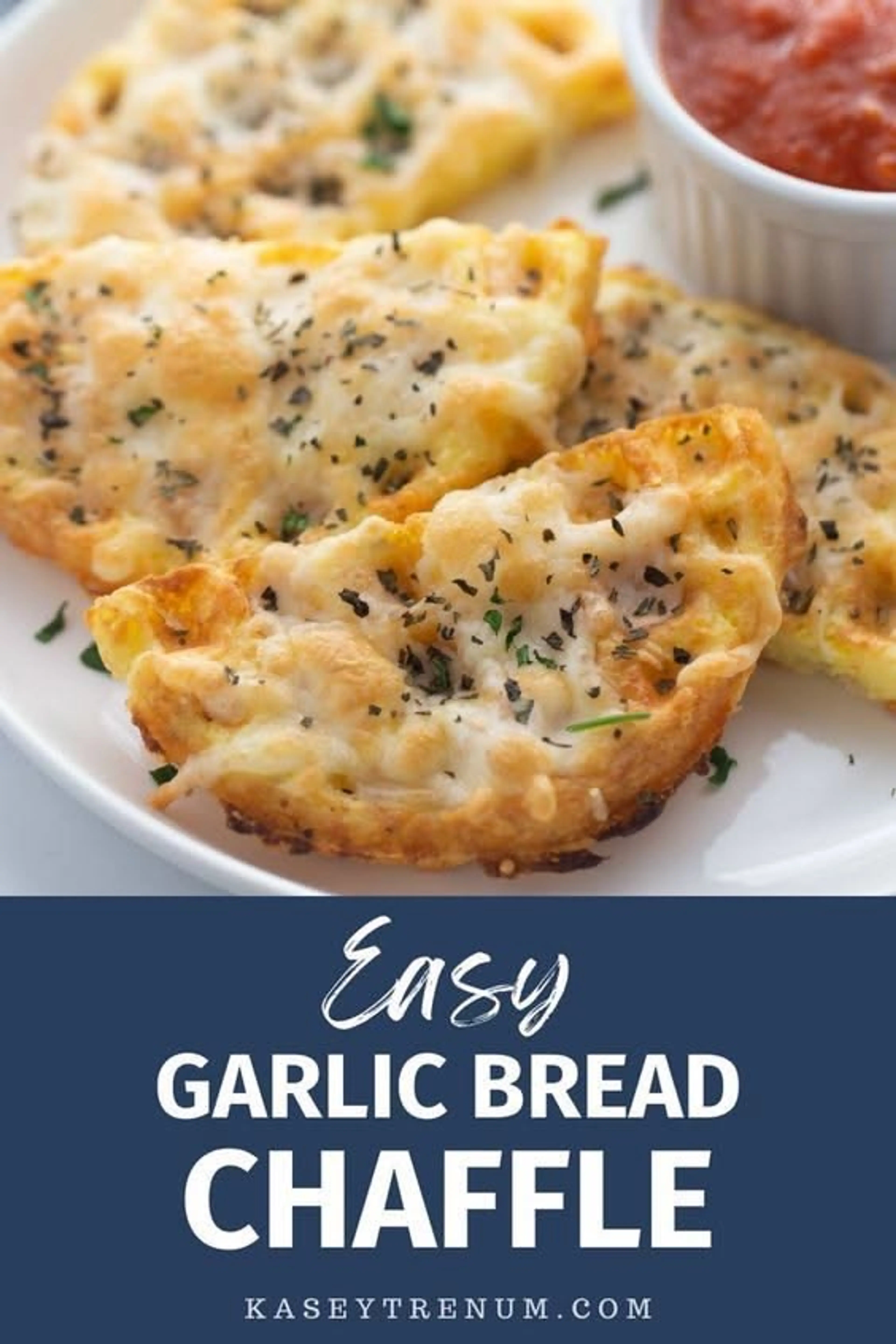 Keto Cheesy Garlic Chaffle Bread