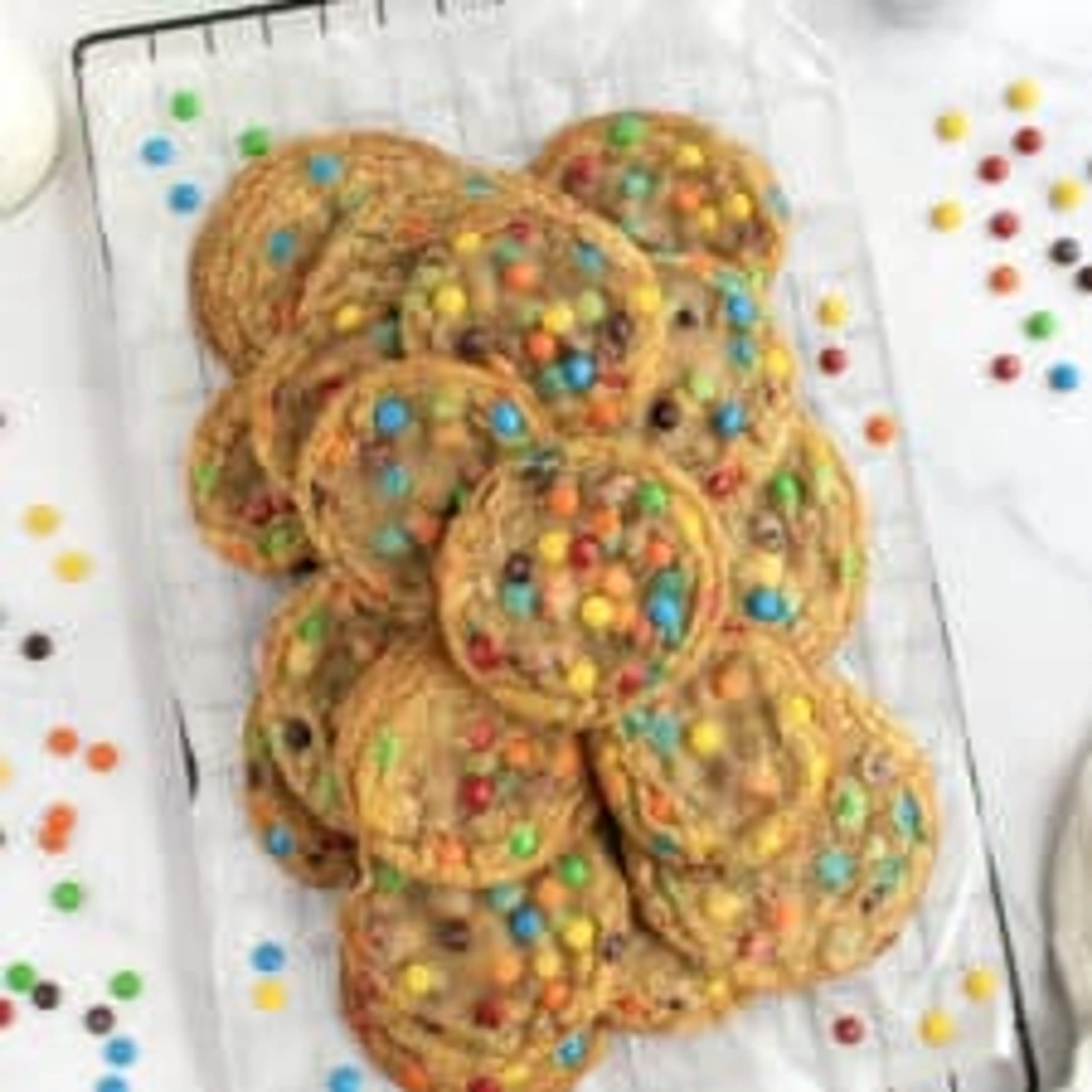 Loaded M&M Cookies