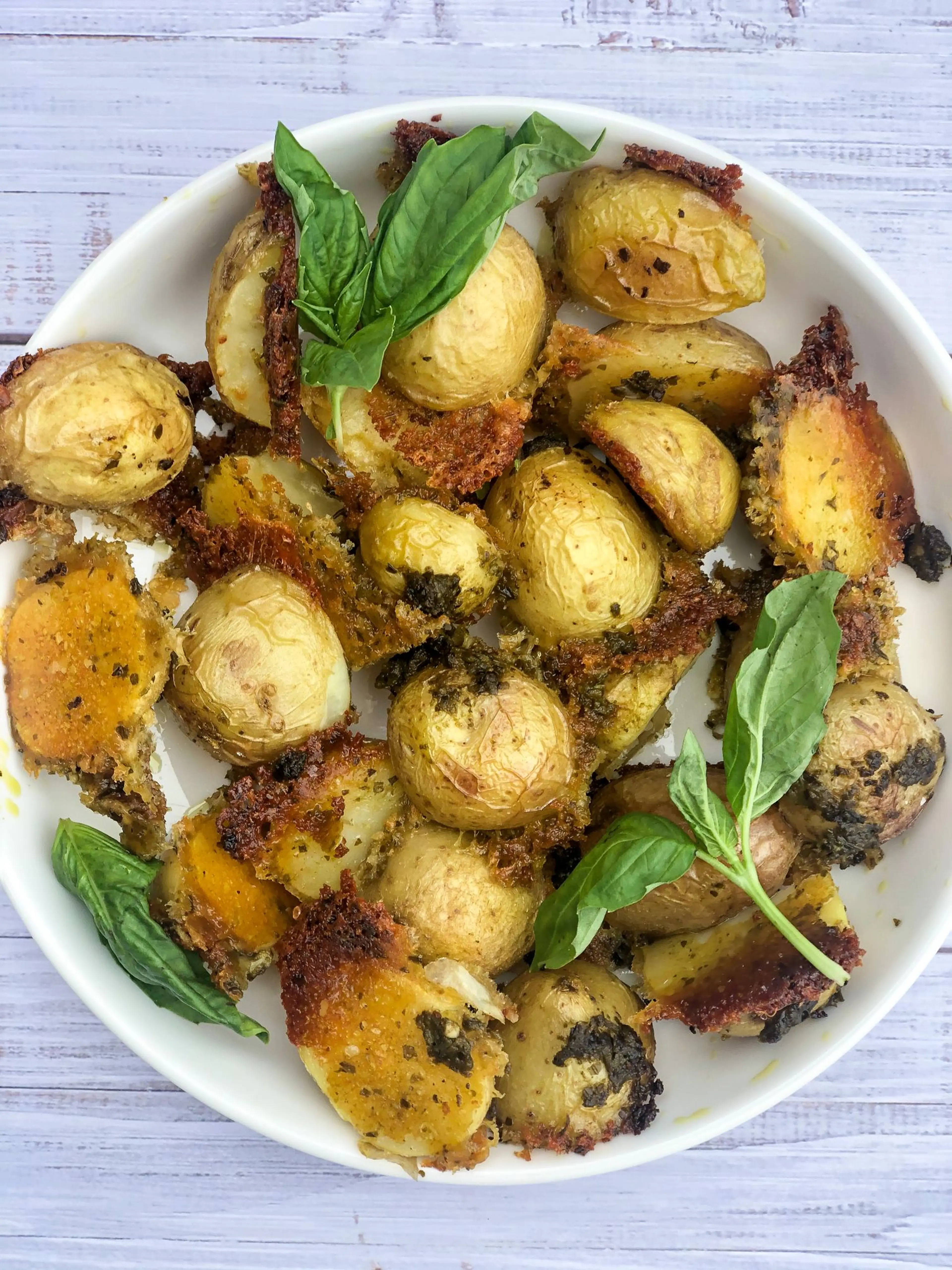 Pesto Parmesan Roasted Potatoes