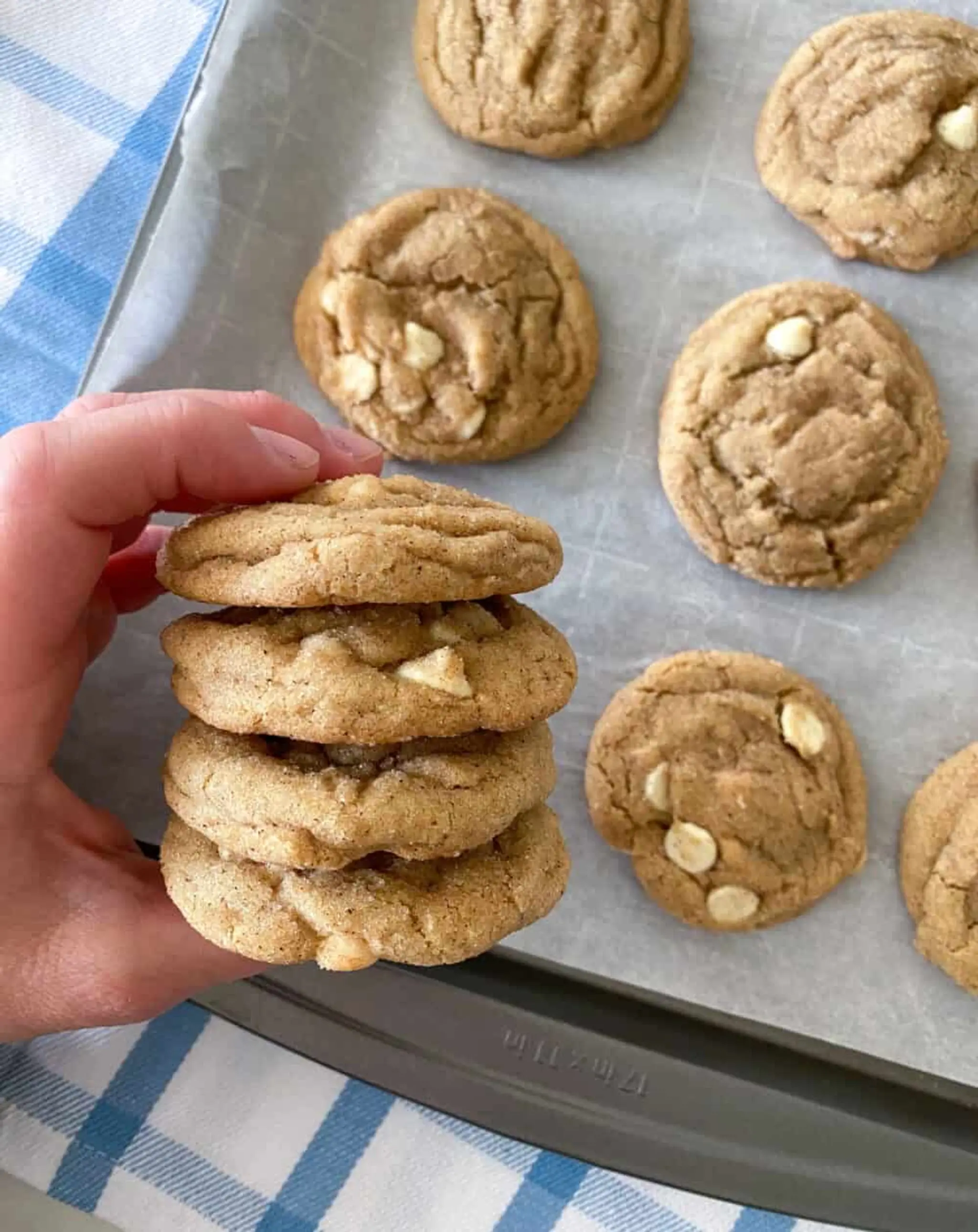 Churro White Chocolate Chip Cookies
