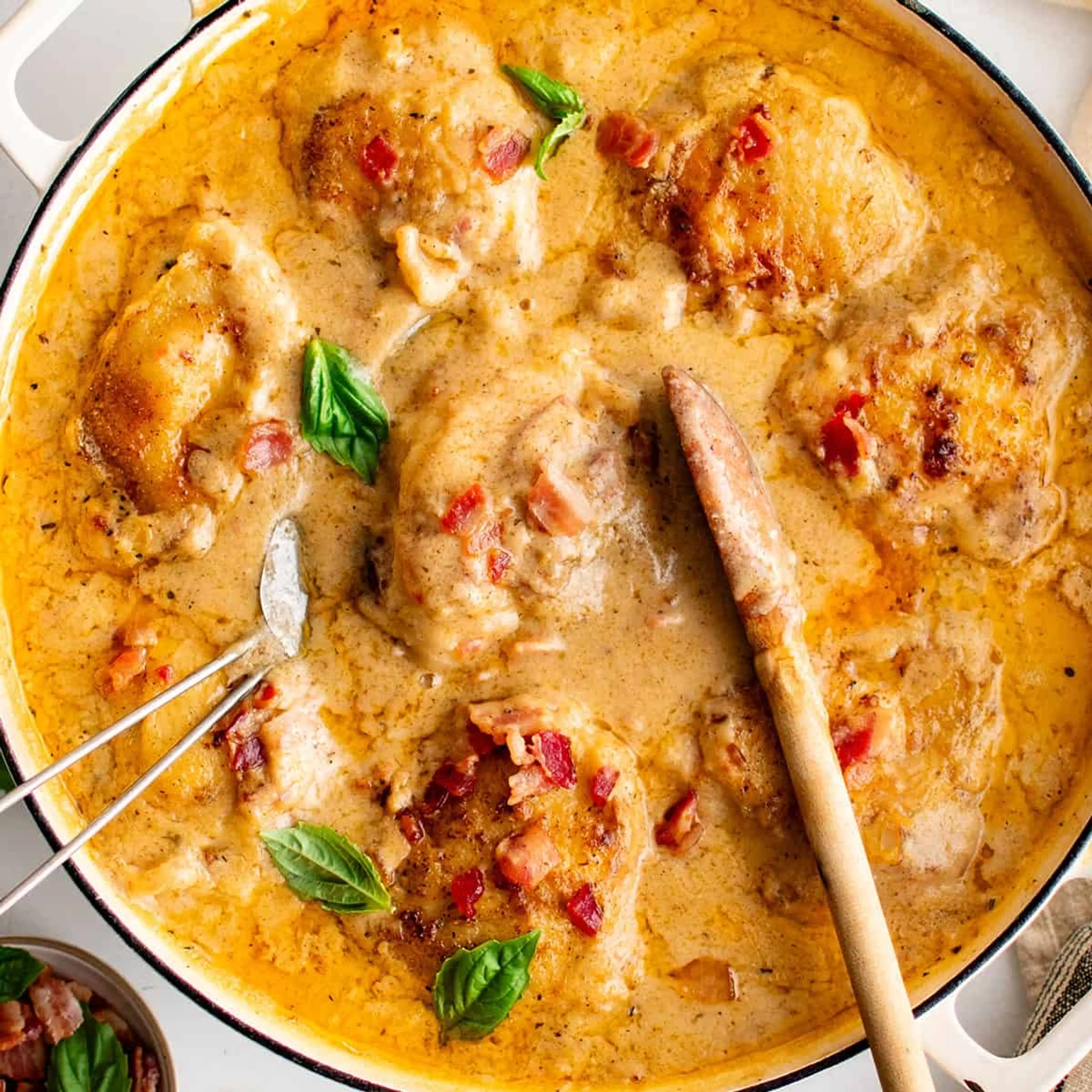 One Pan Smothered Chicken