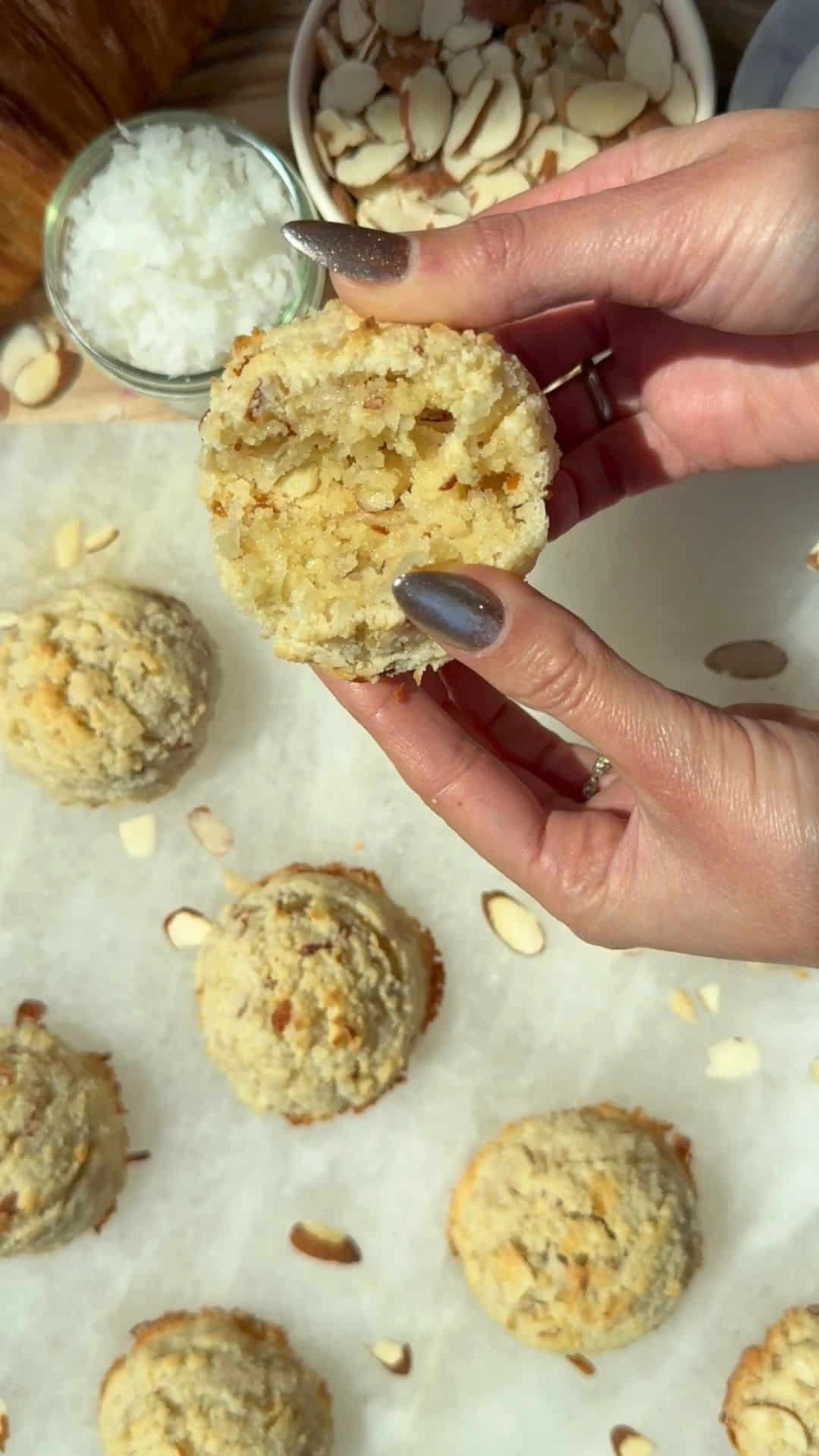 Moist Coconut Almond Macaroons Recipe | Super Easy | Gluten-