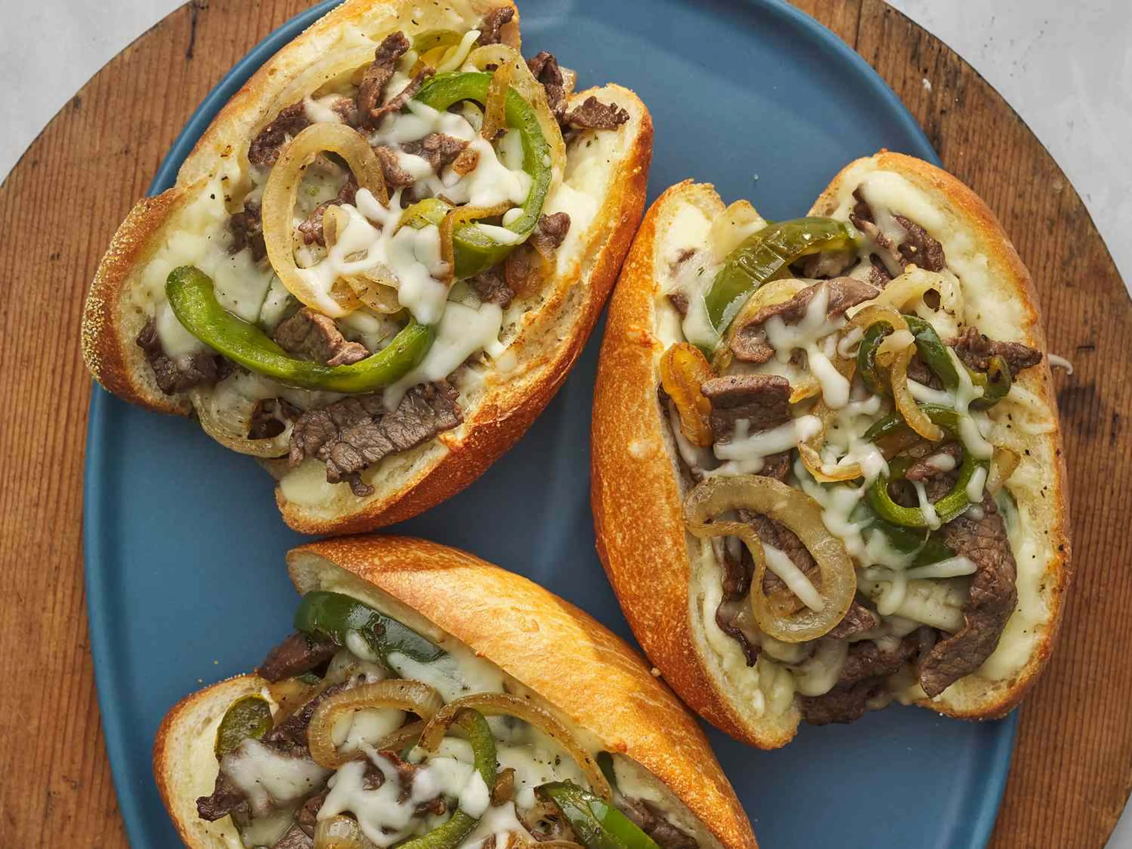 Philly Cheesesteak Sandwich with Garlic Mayo