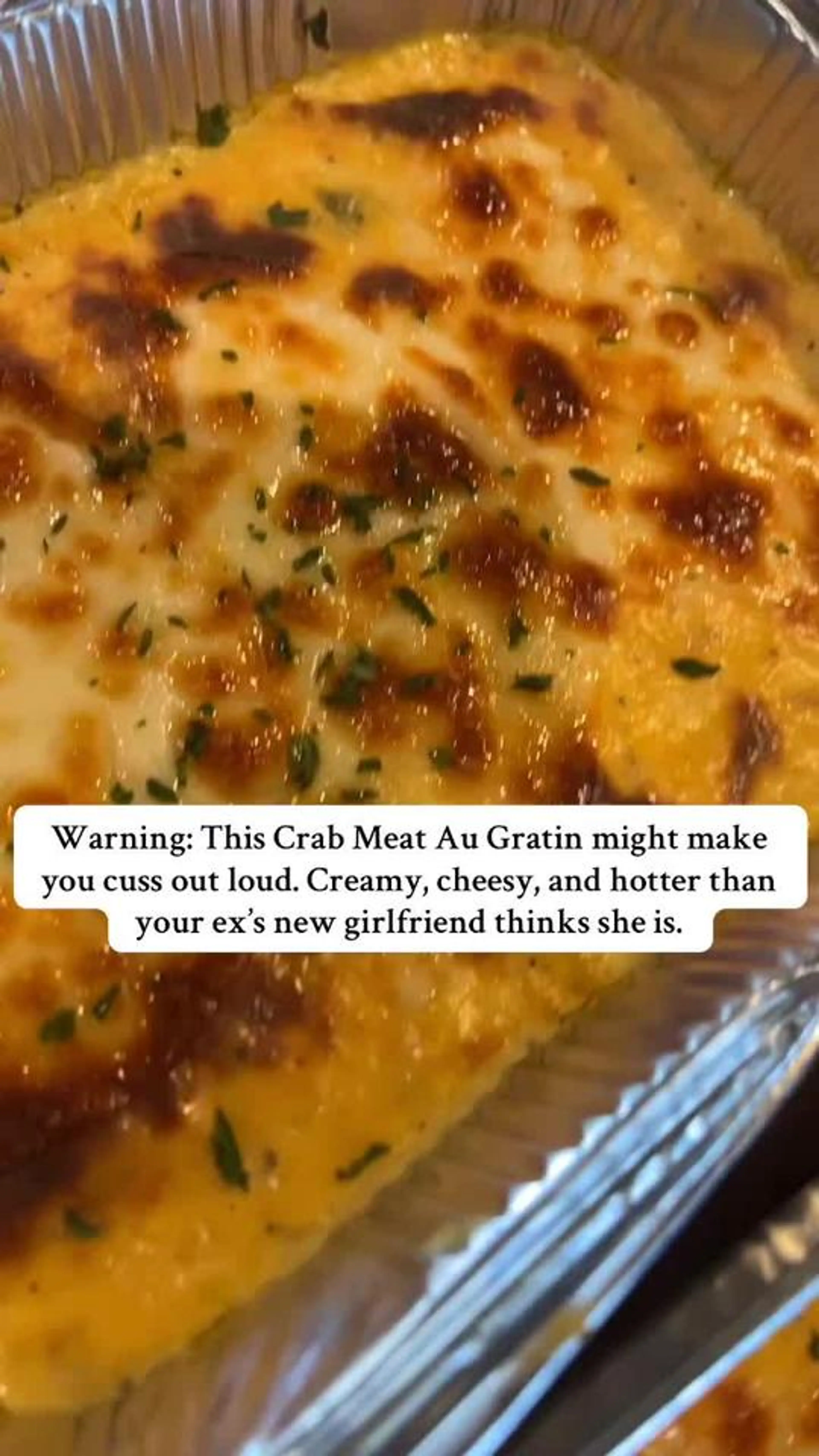 Crab Meat Au Gratin