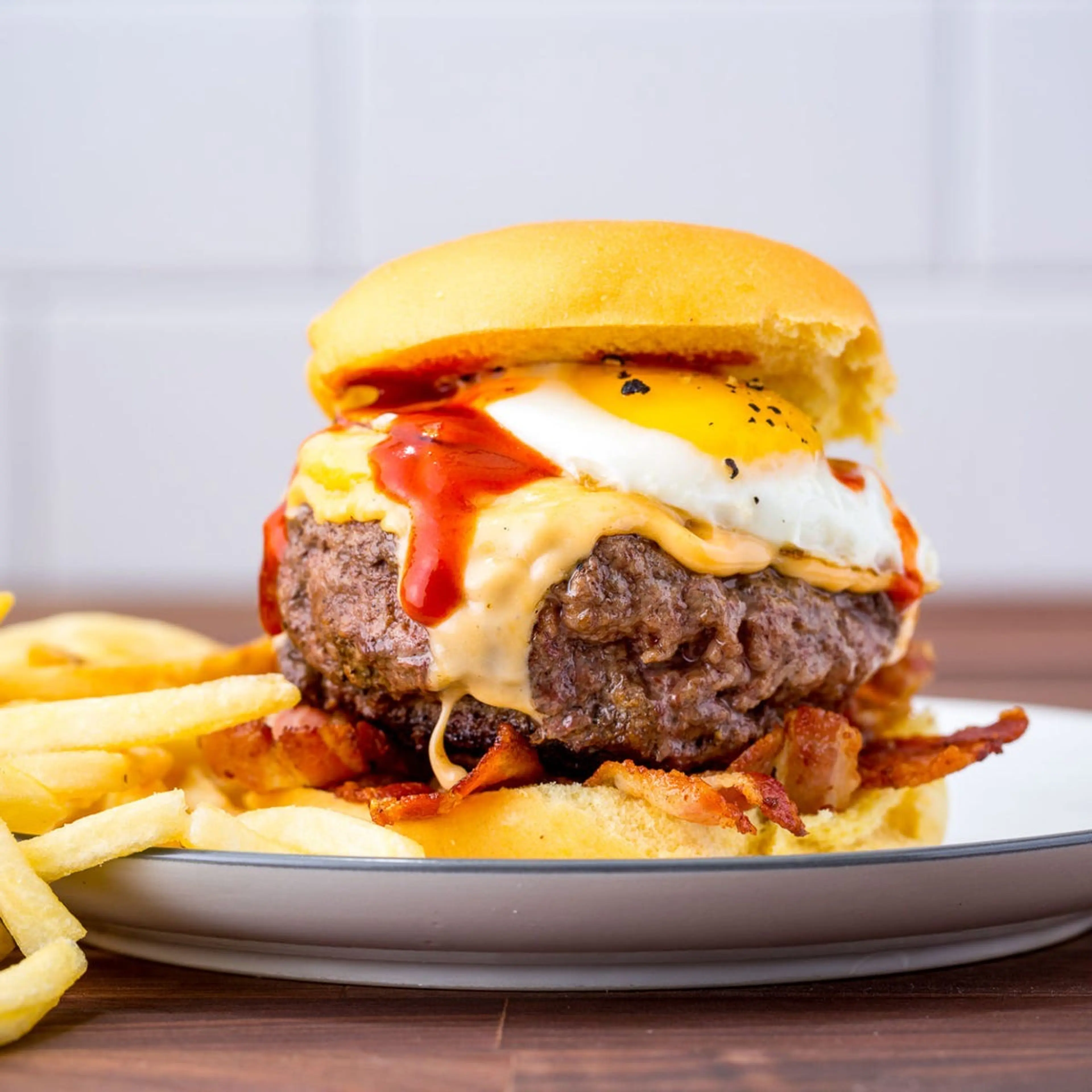 Cheesy Breakfast Burger