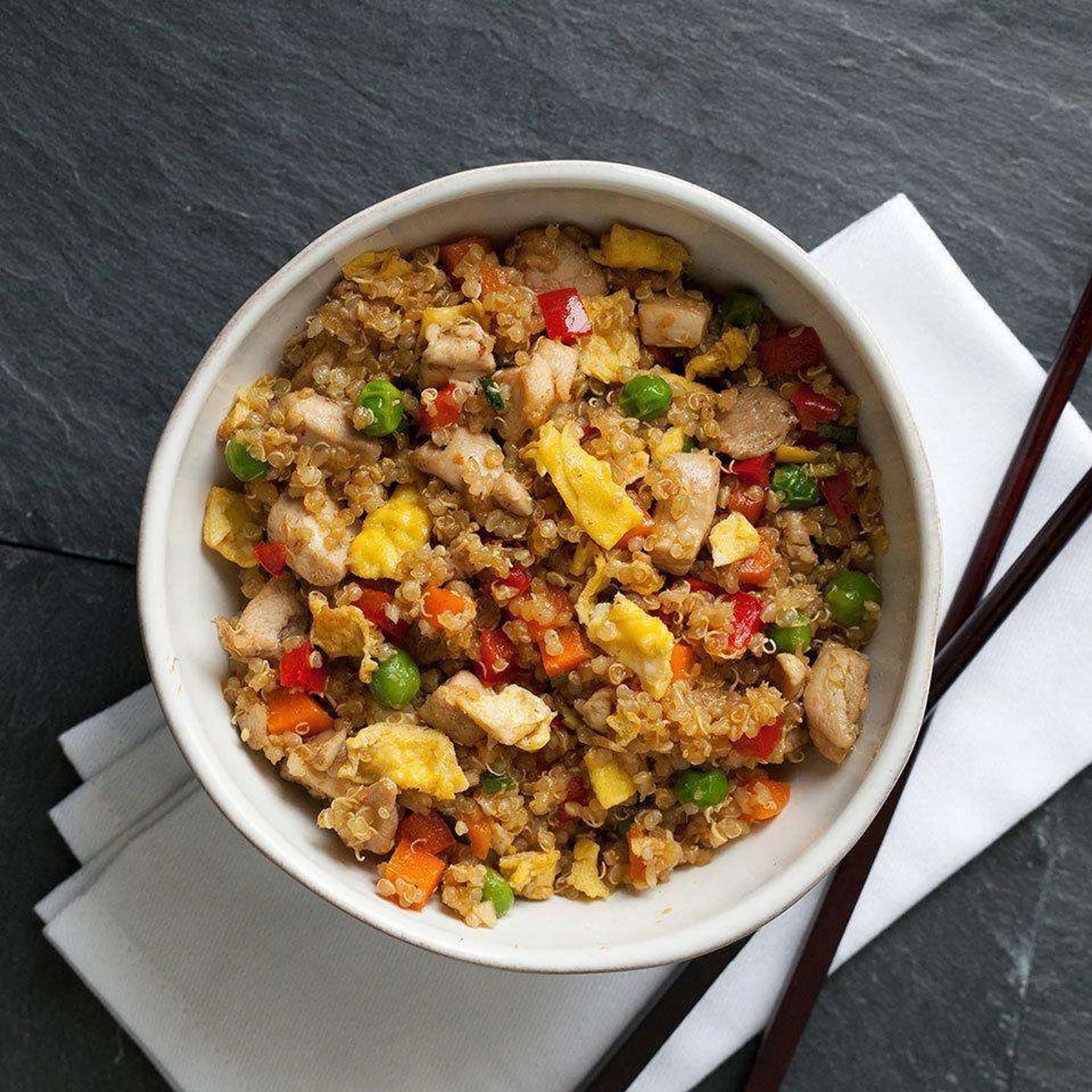 Chicken Quinoa Fried Rice
