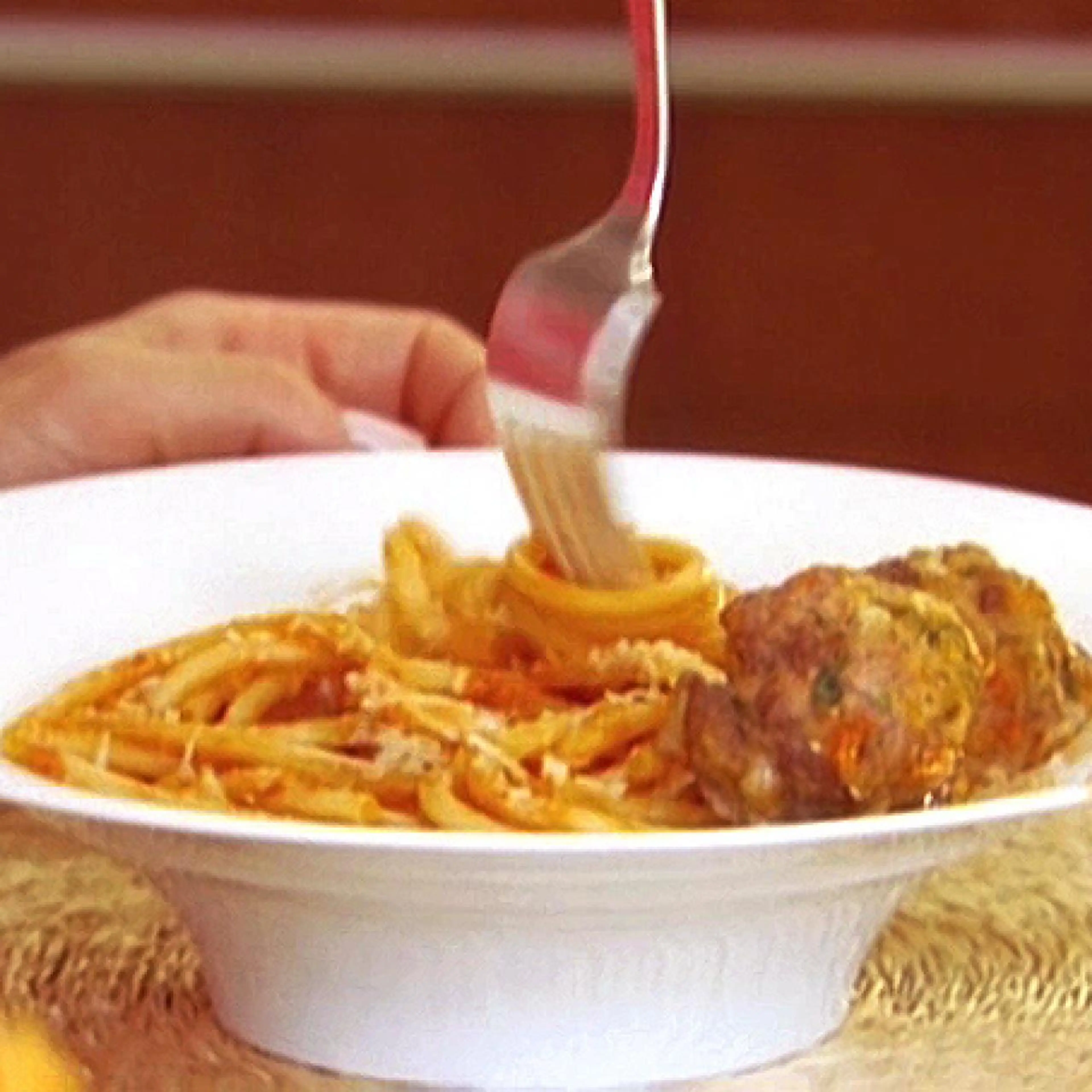 Bucatini All'Amatriciana with Smoked Mozzarella Meatballs