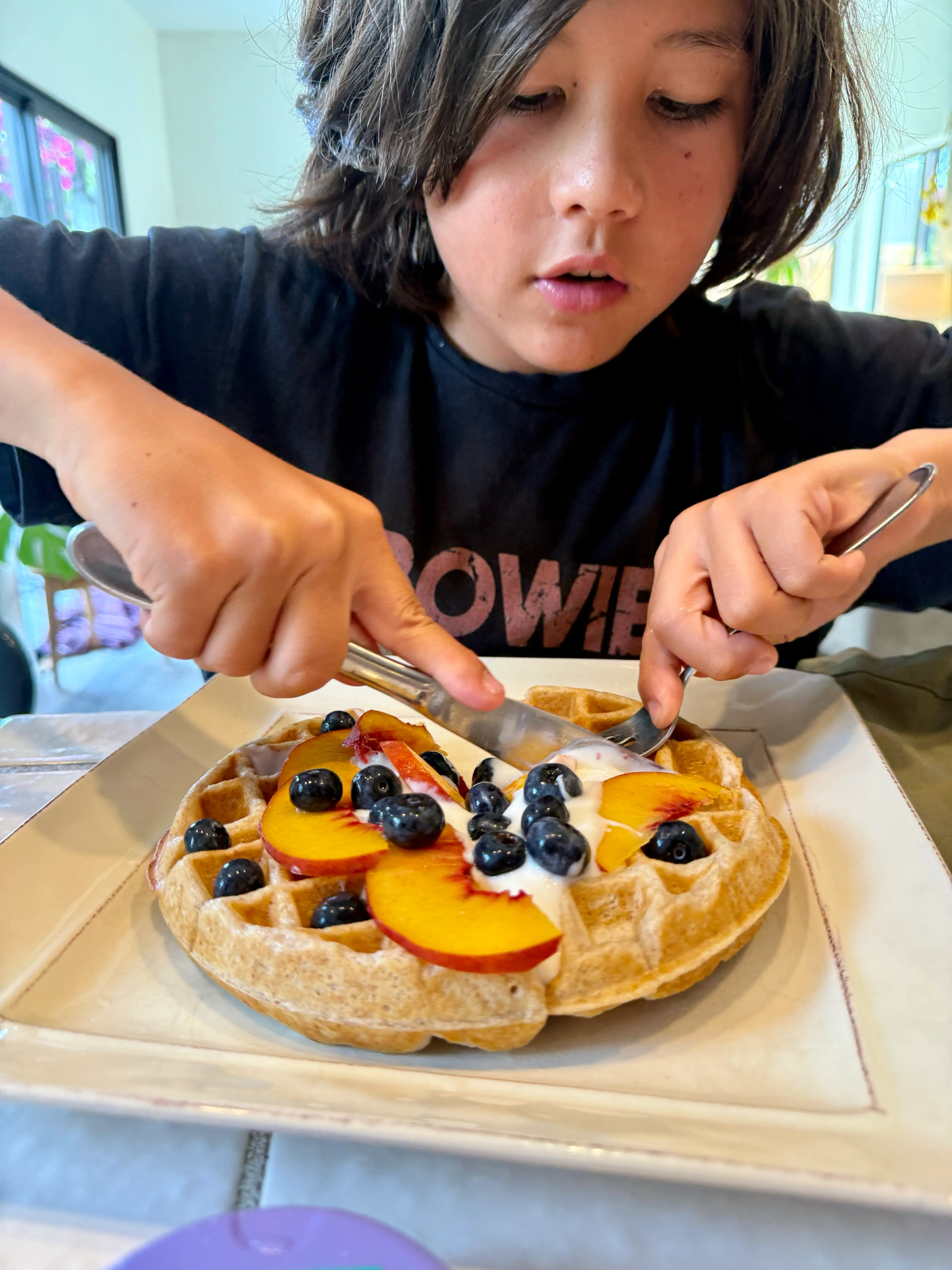 Perfect Sourdough Waffles