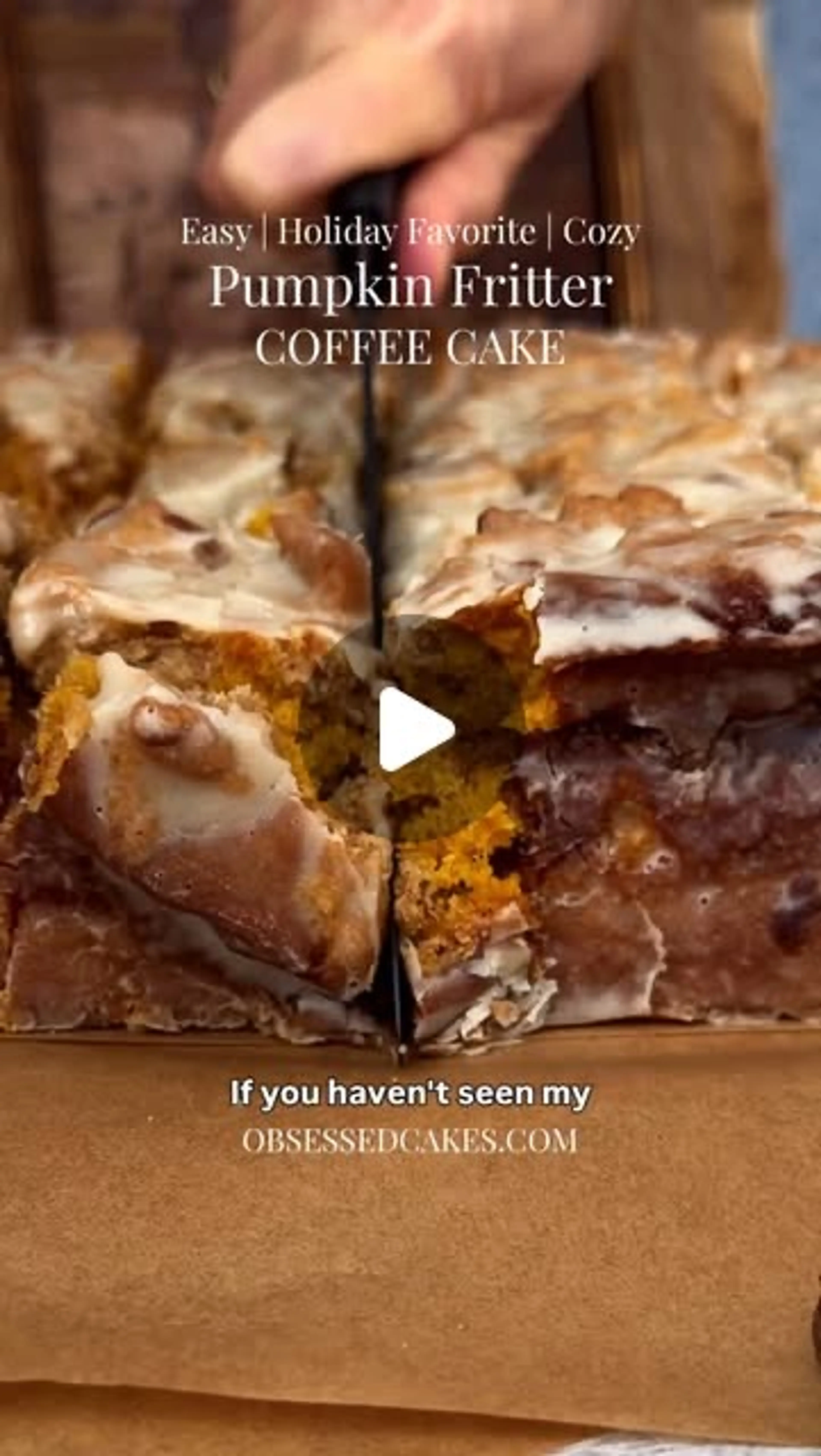 Pumpkin Fritter Coffee Cake