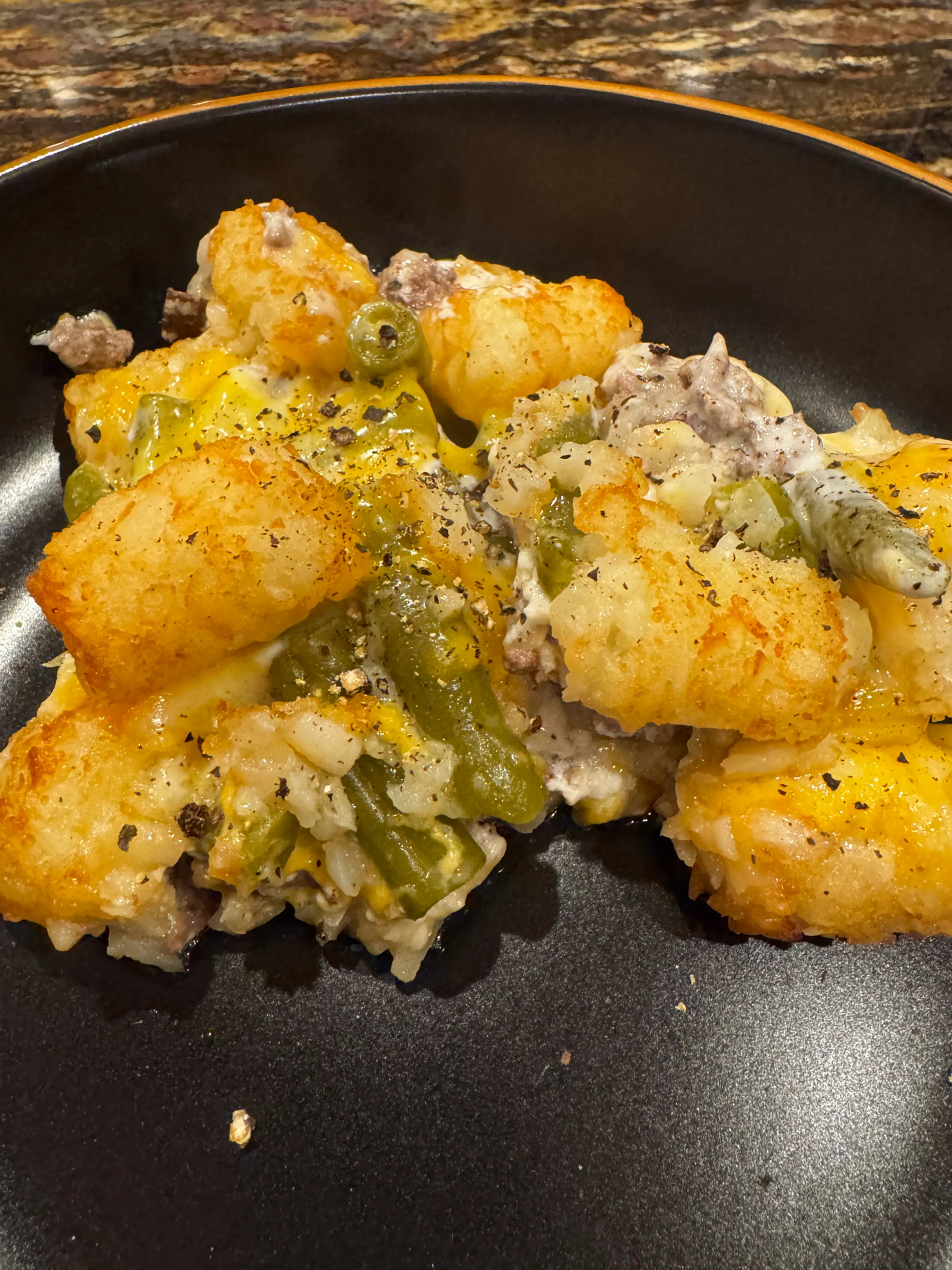Hamburger-TaterTot Casserole