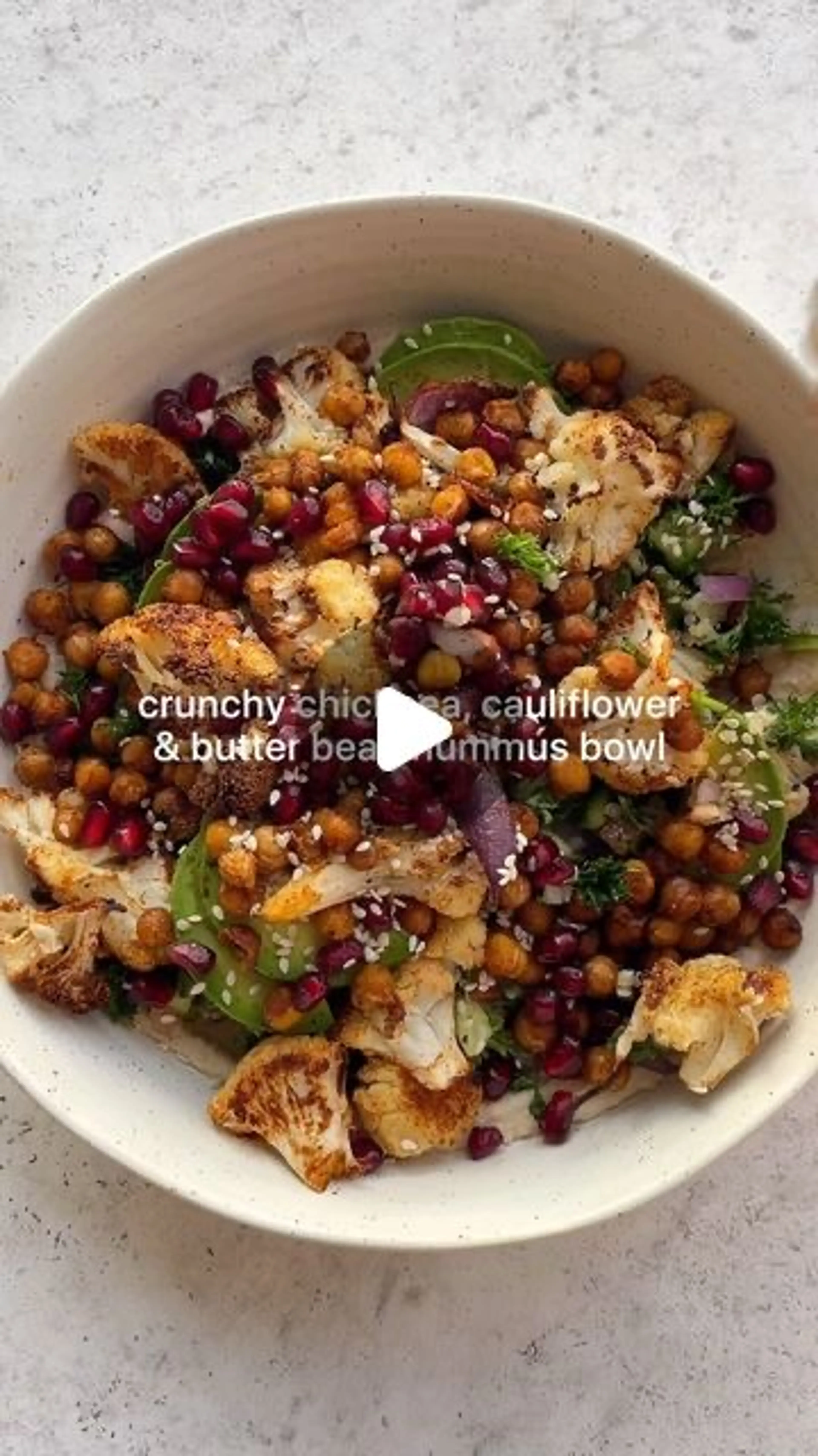 Butter Bean Hummus Nourish Bowl