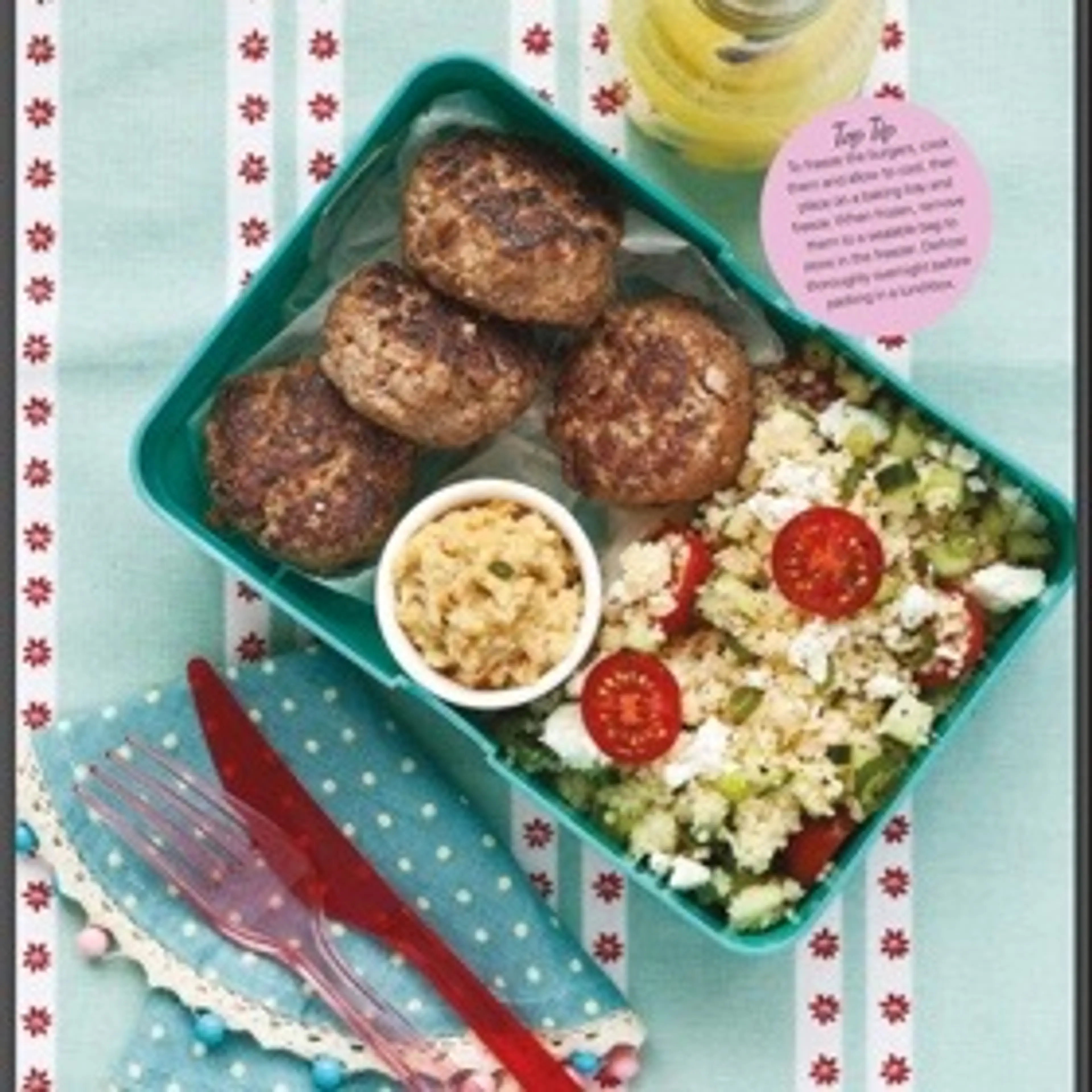Mini Burgers with veggie couscous