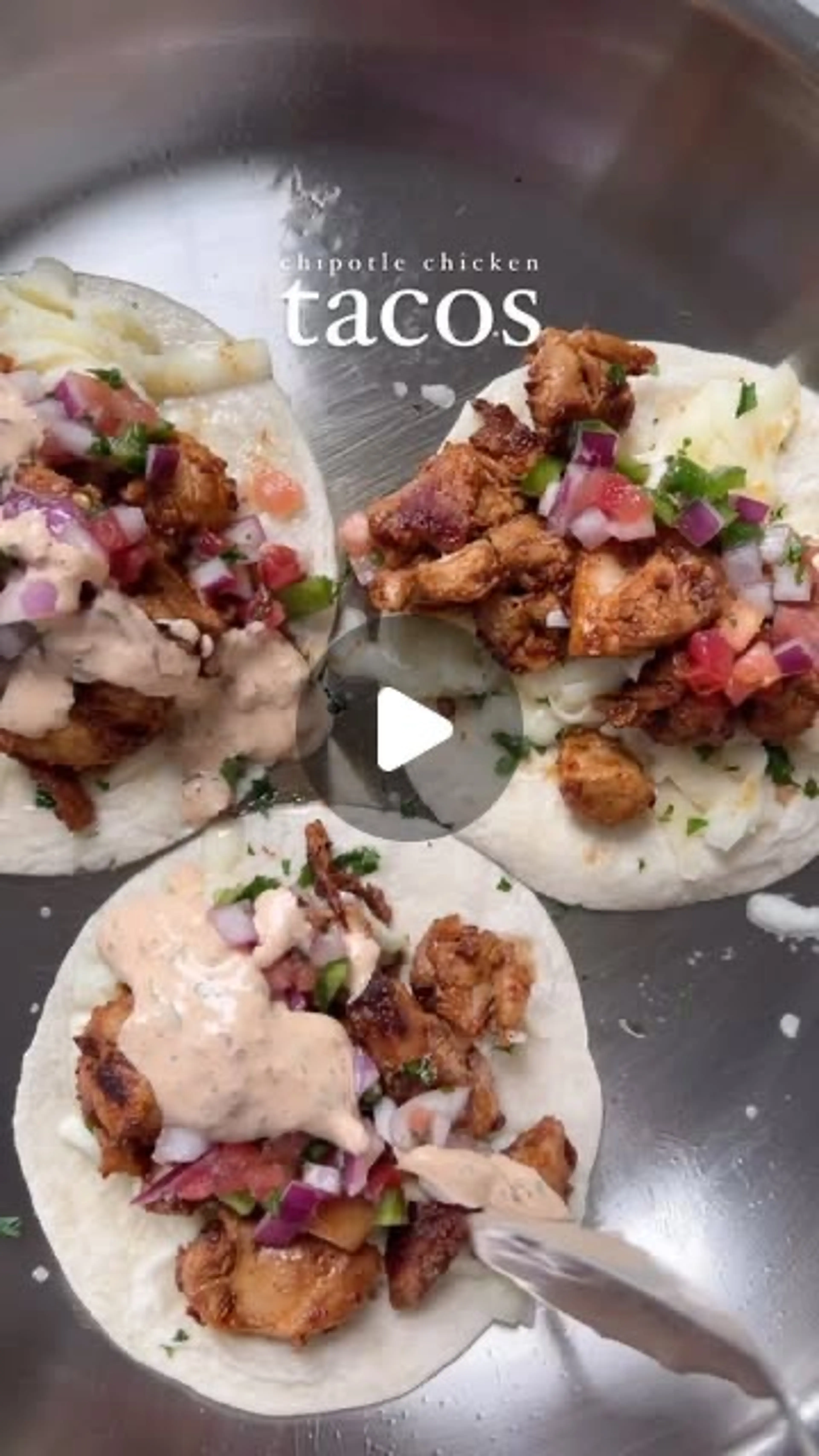 Crispy Chipotle Chicken Tacos