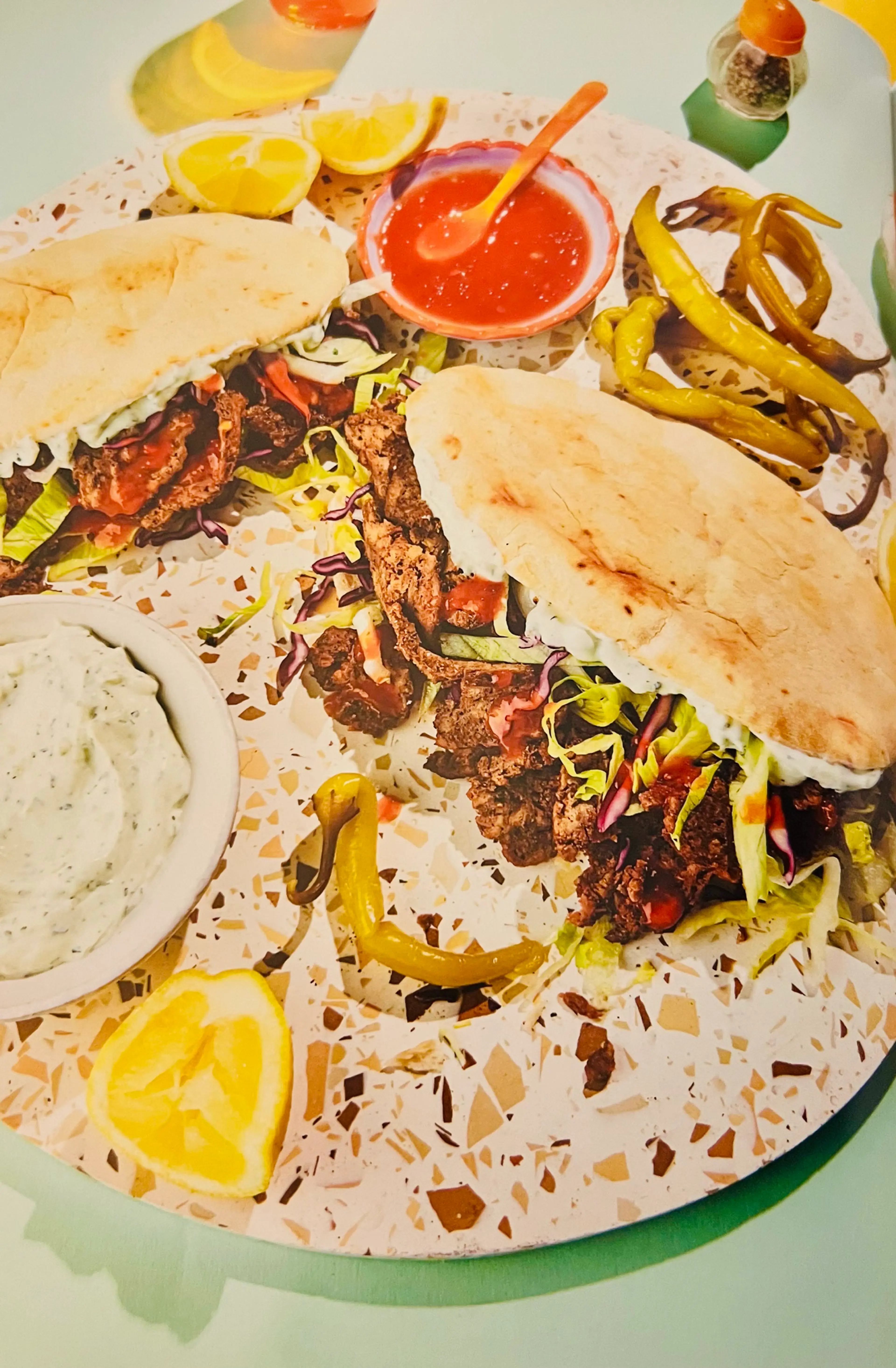 Doner Kebab With Garlic Sauce