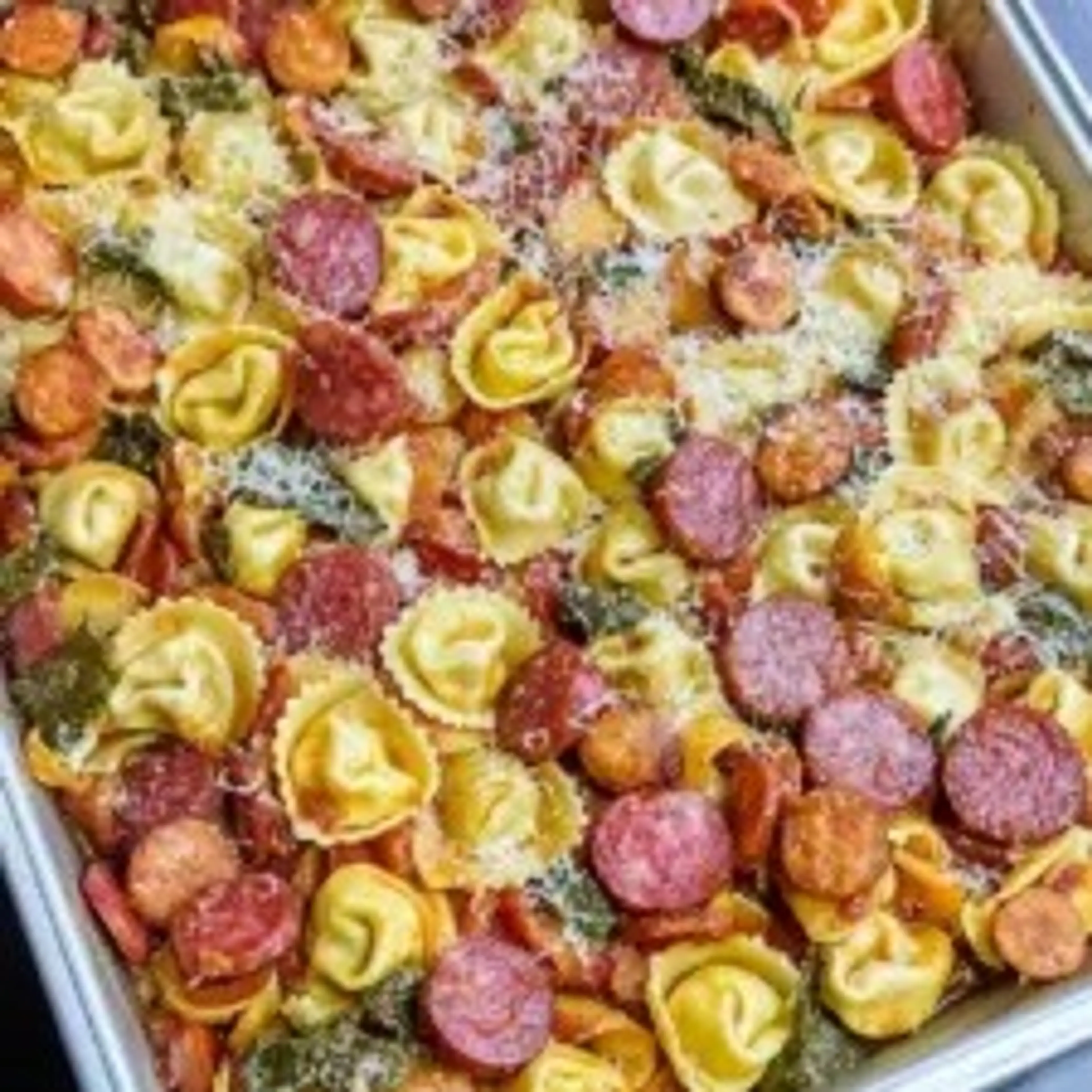 Sheet Pan Tortellini and Kielbasa