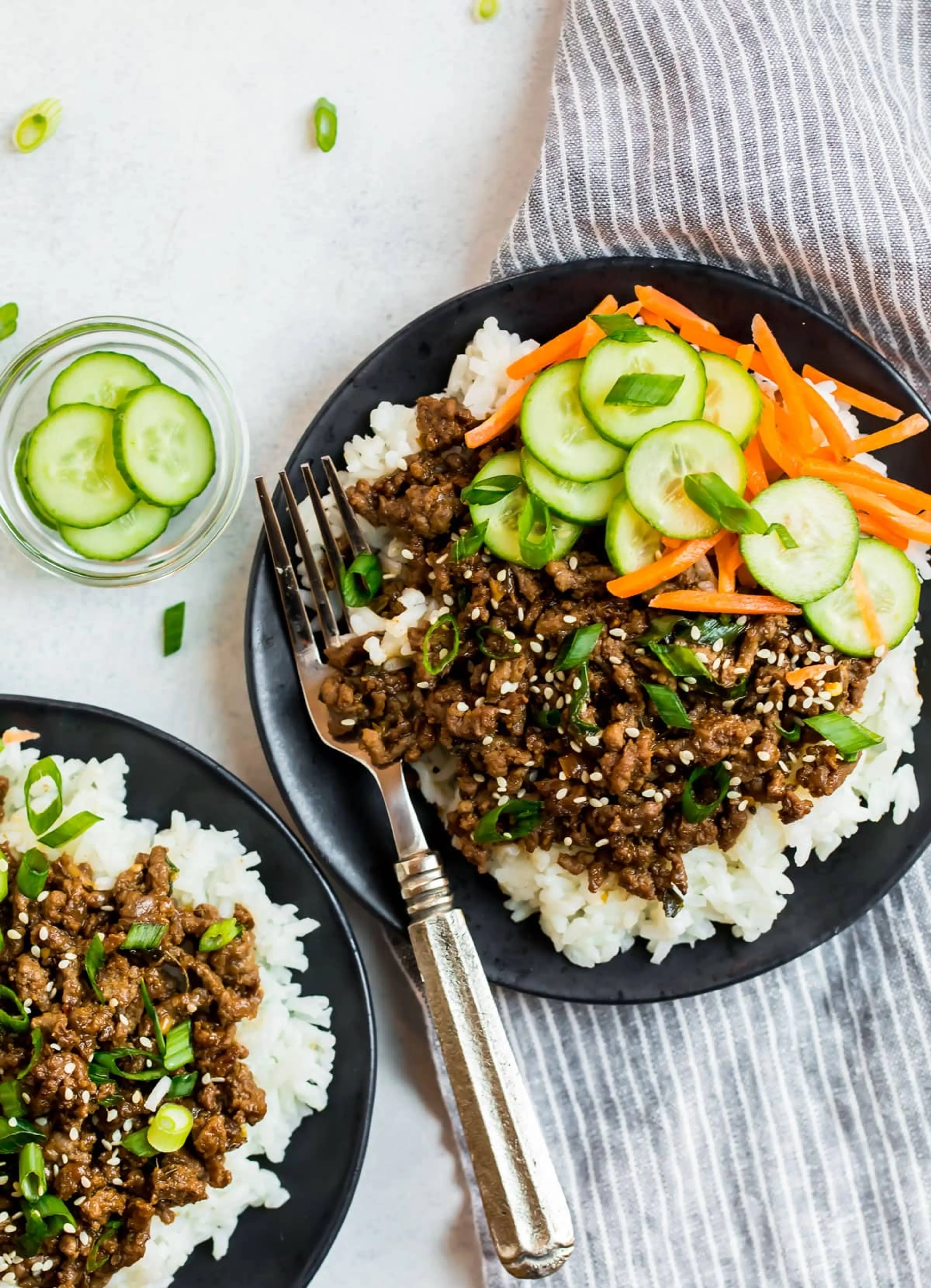 Korean Style Beef Bowl (rice)