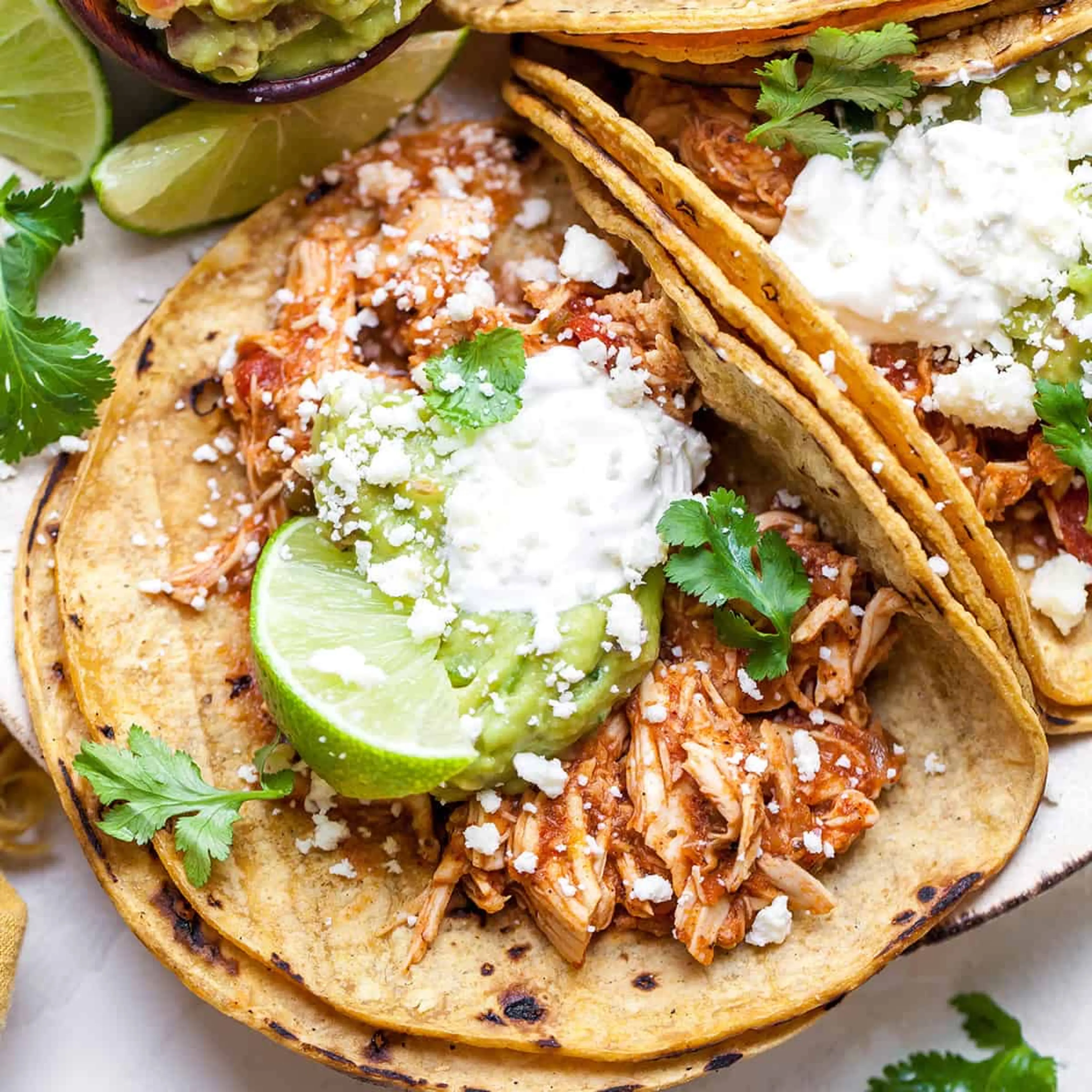 Crockpot Chicken Tacos (Mexican Chicken)
