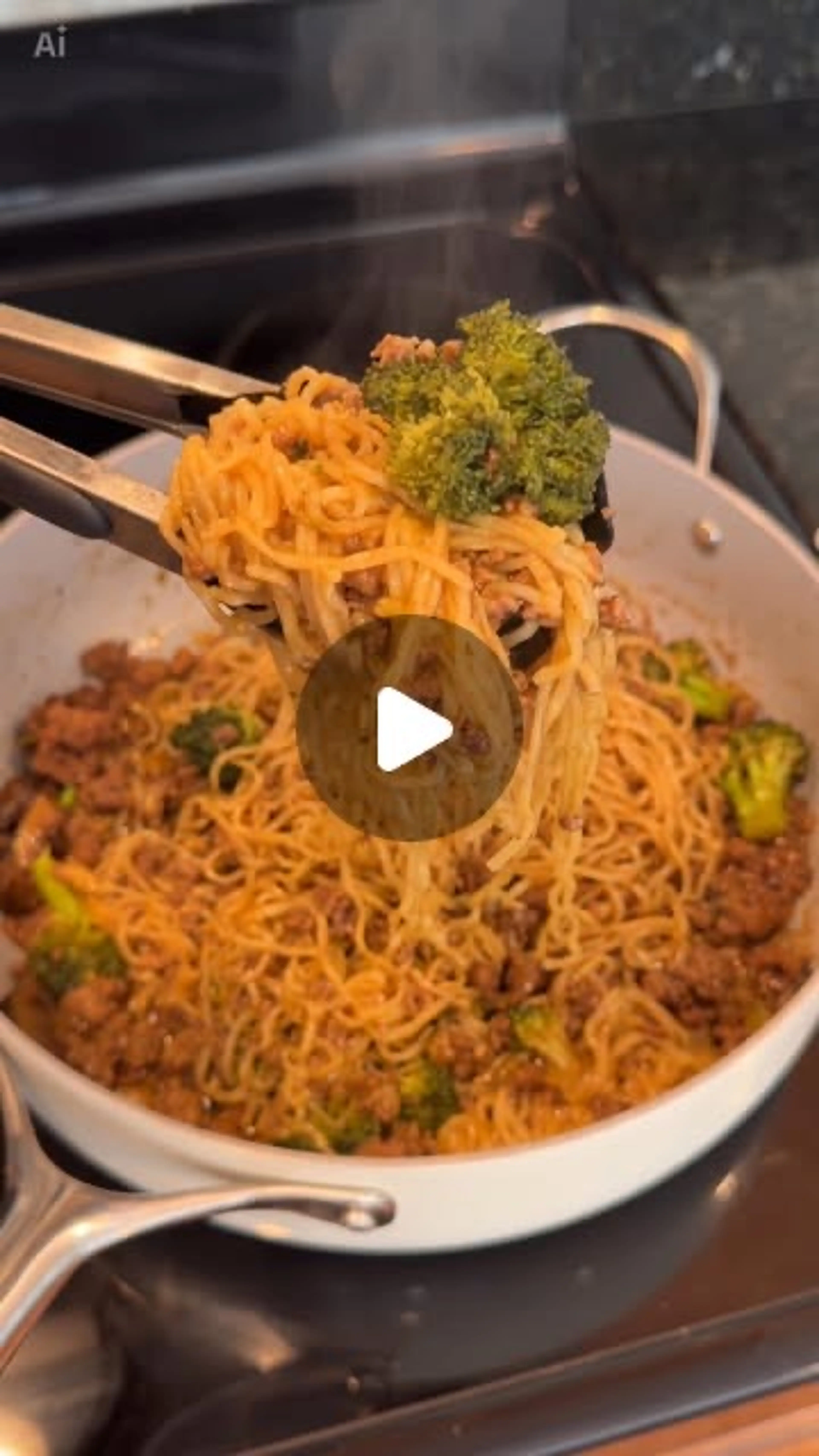 Mongolian Ground Beef Noodles
