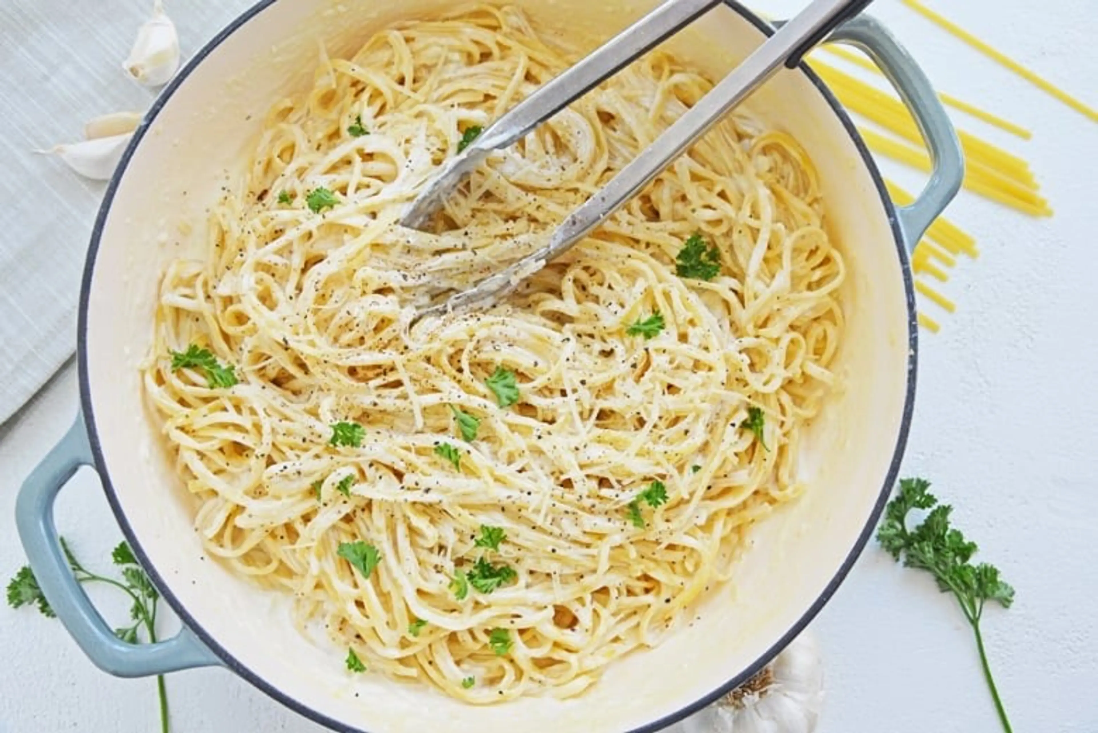 Parmesan Garlic Linguine Pasta Recipe