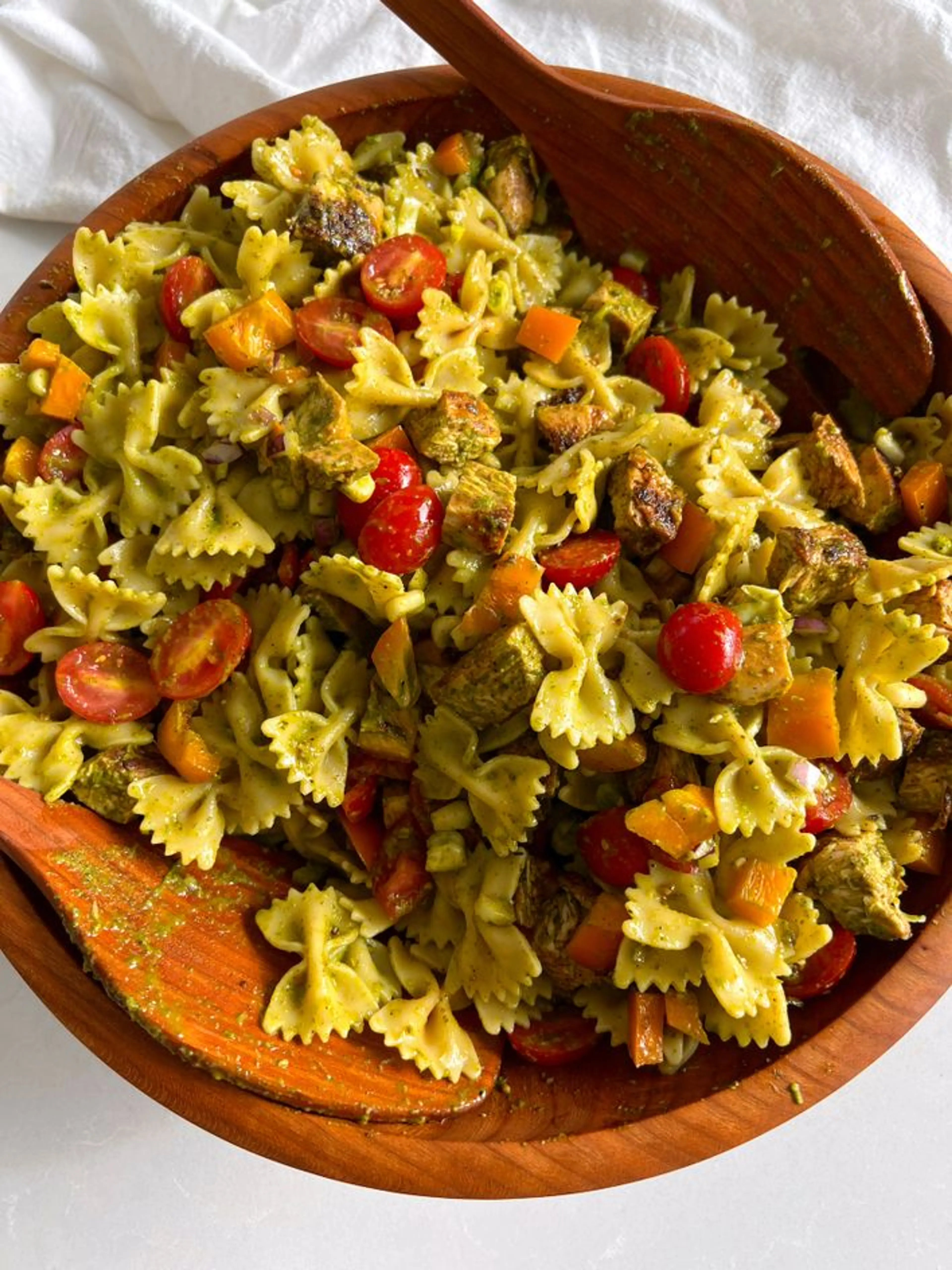 Cilantro Lime Pasta Salad with Chipotle Chicken