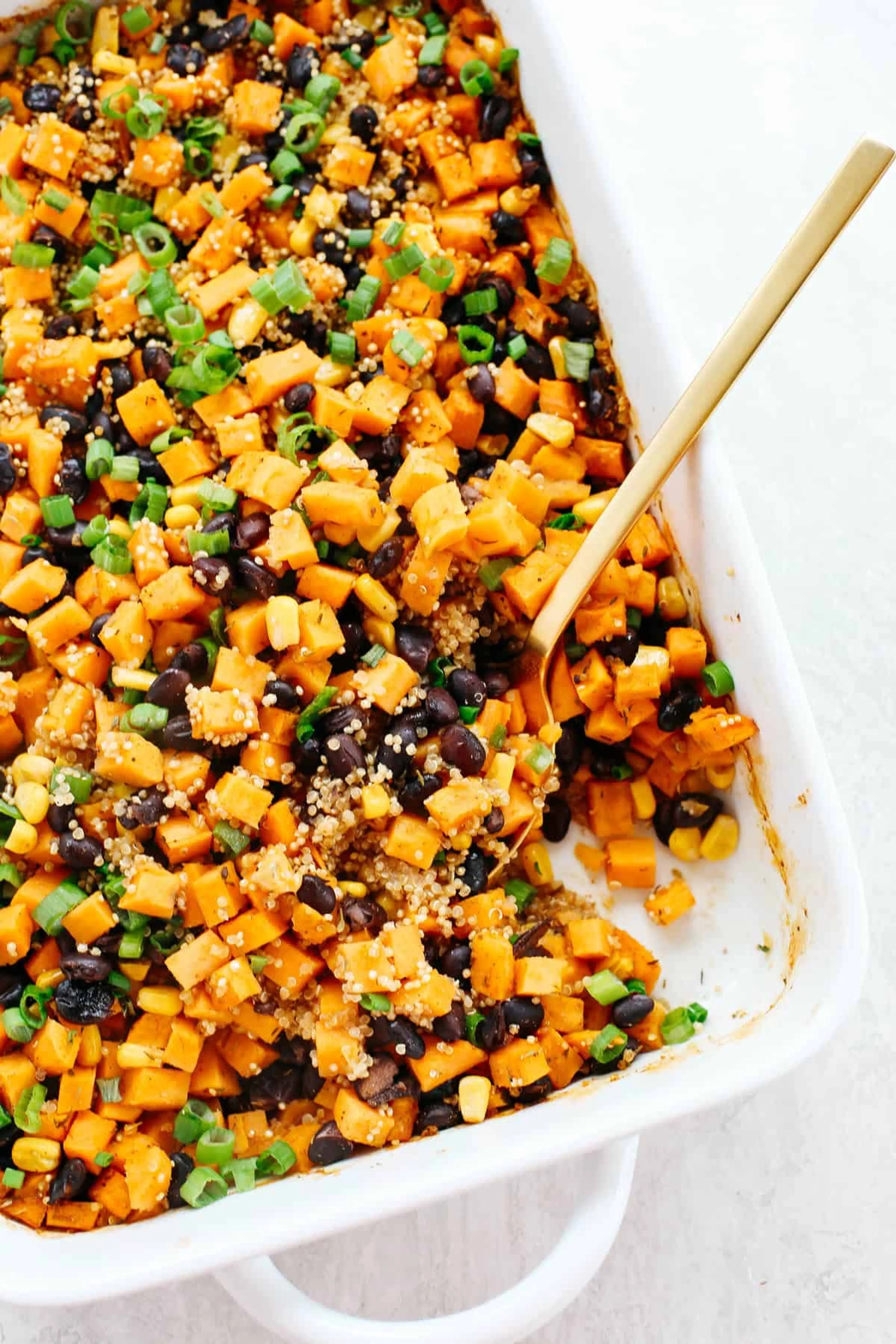 Sweet Potato and Black Bean Quinoa Bake