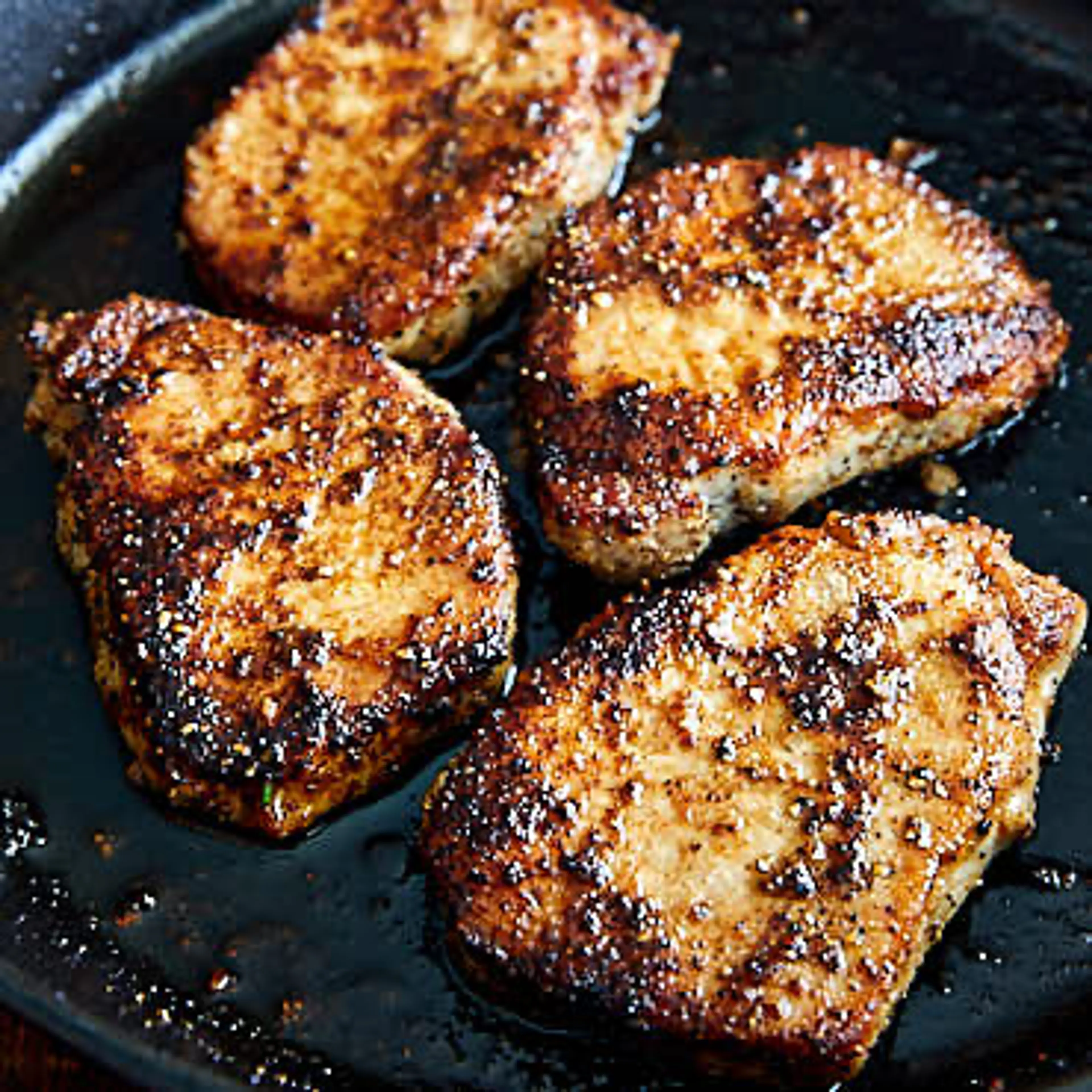Pan Fried Boneless Pork Chops - 10 Minute