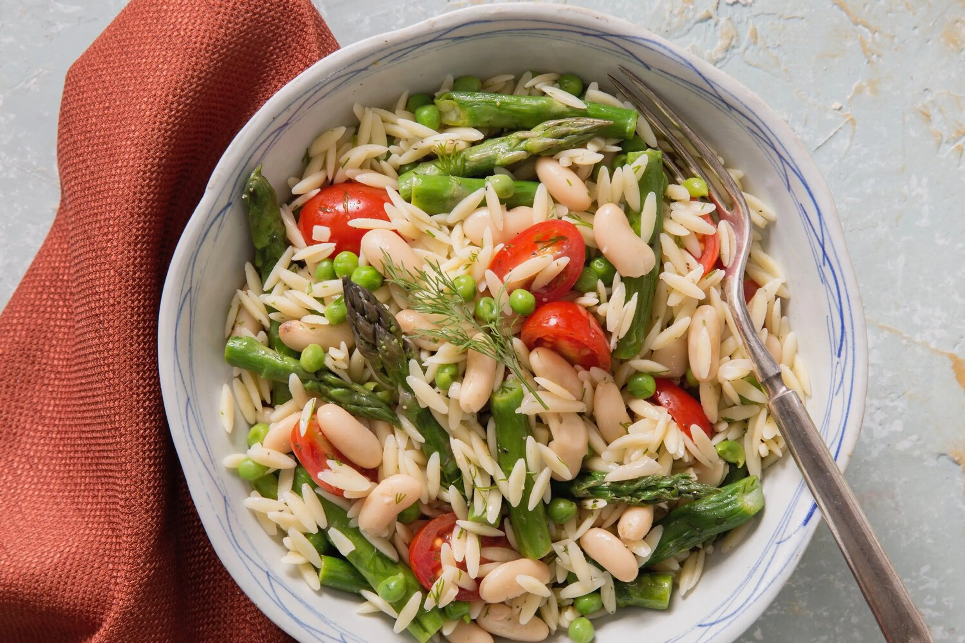 Asparagus Orzo Pasta Toss