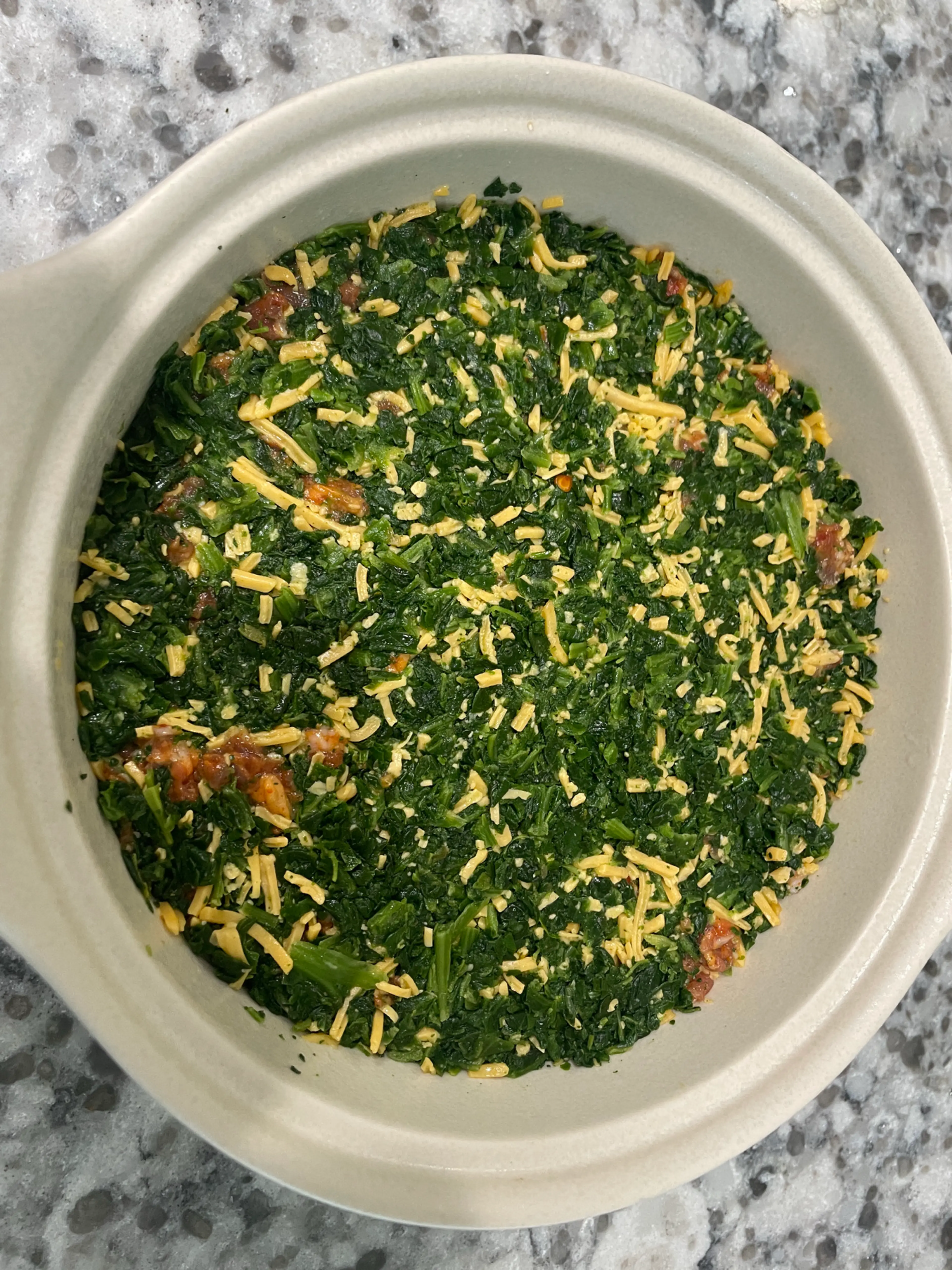 Spinach and Sausage Stuffed Pepper Casserole