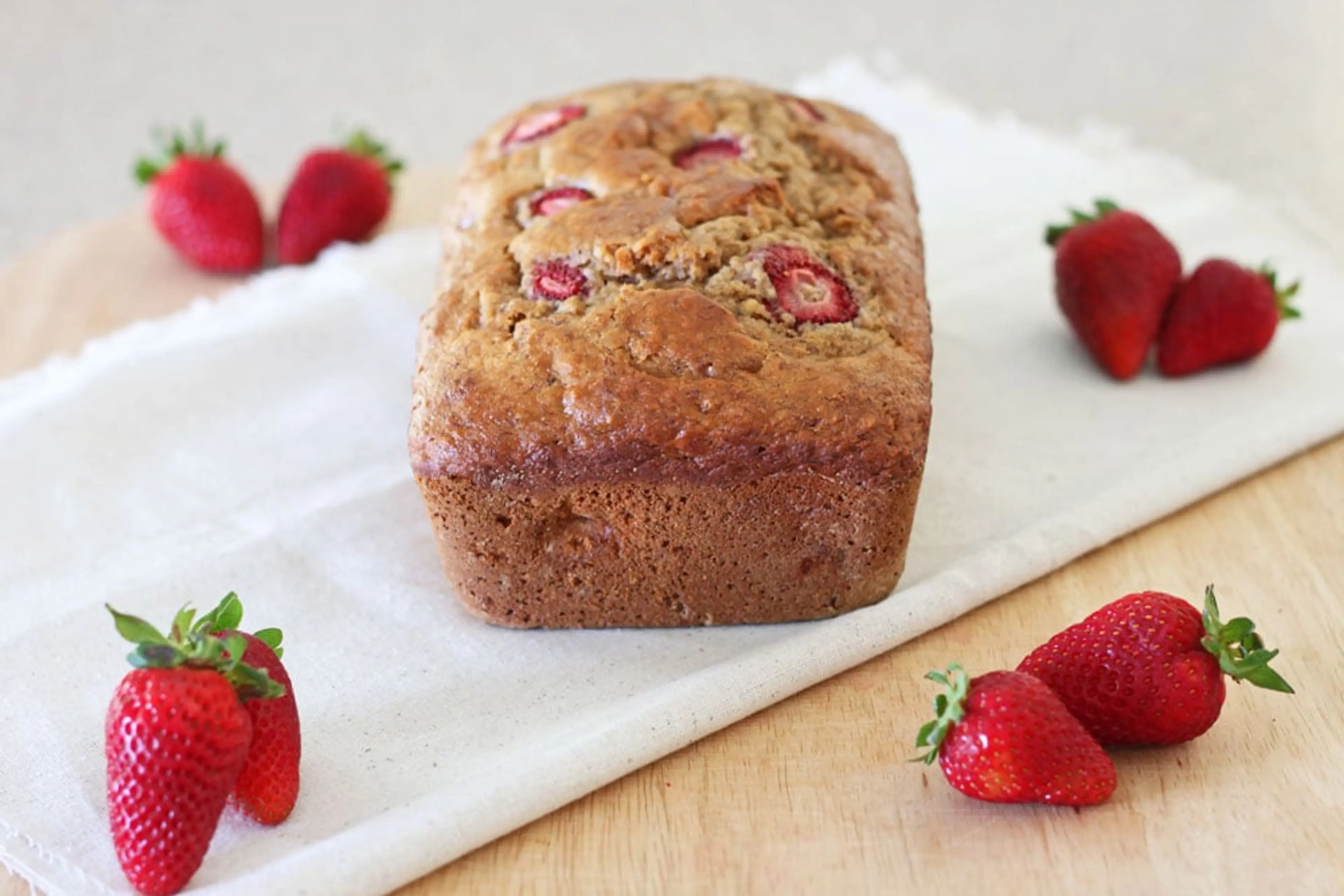 Whole Wheat Strawberry Banana Bread
