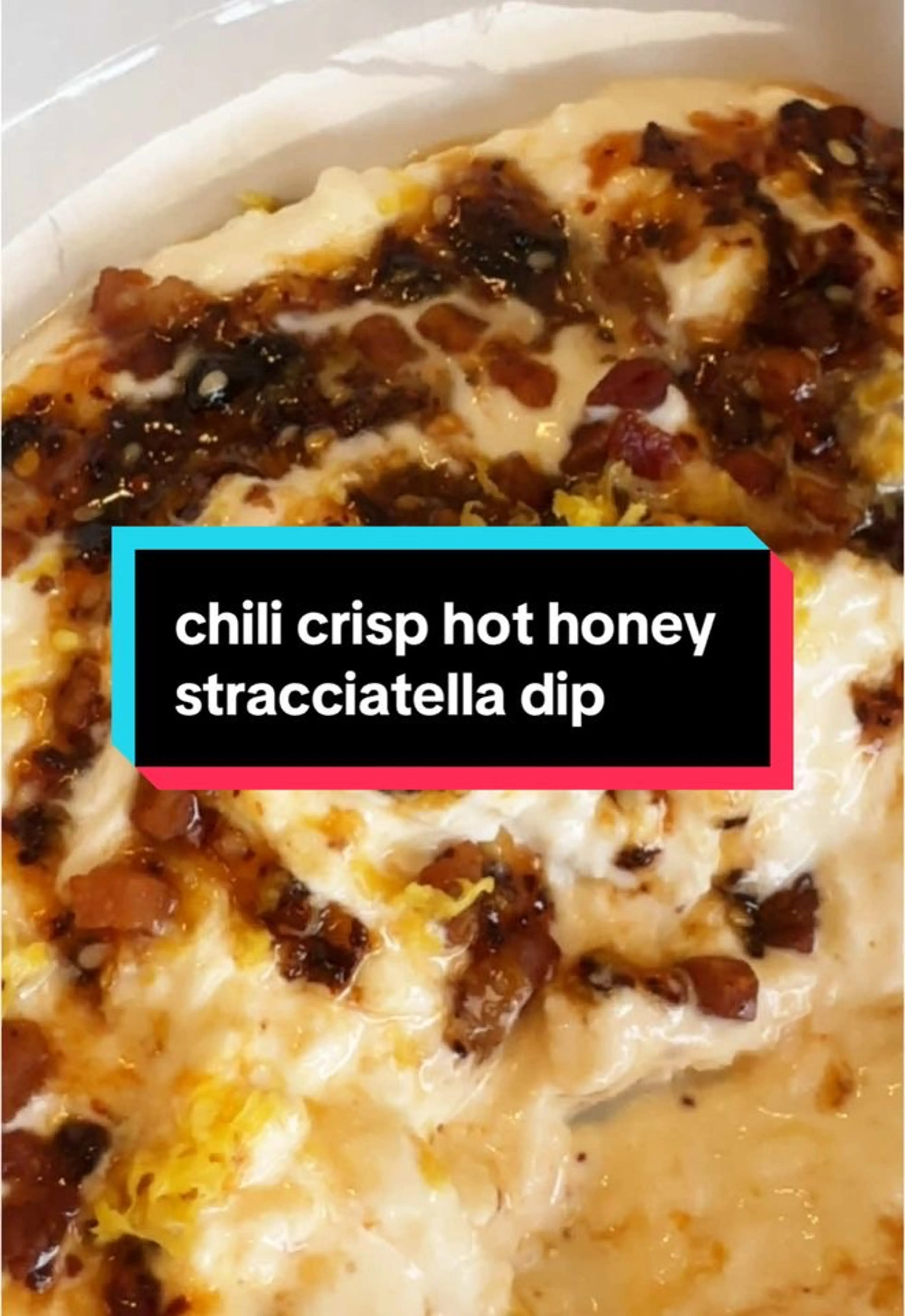 Hot Honey Chili Crisp Strachiatella Dip