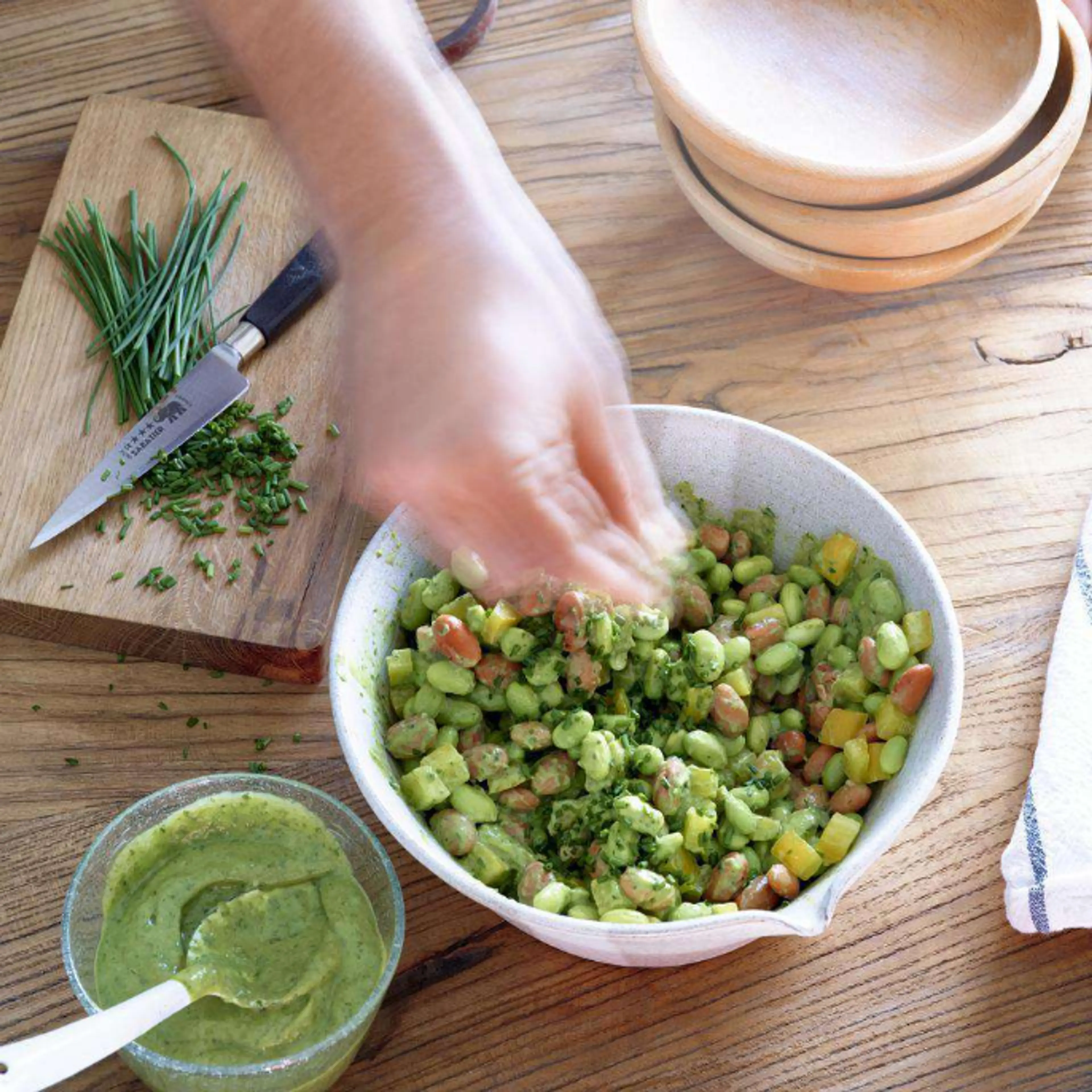 Super-Green Edamame Salad