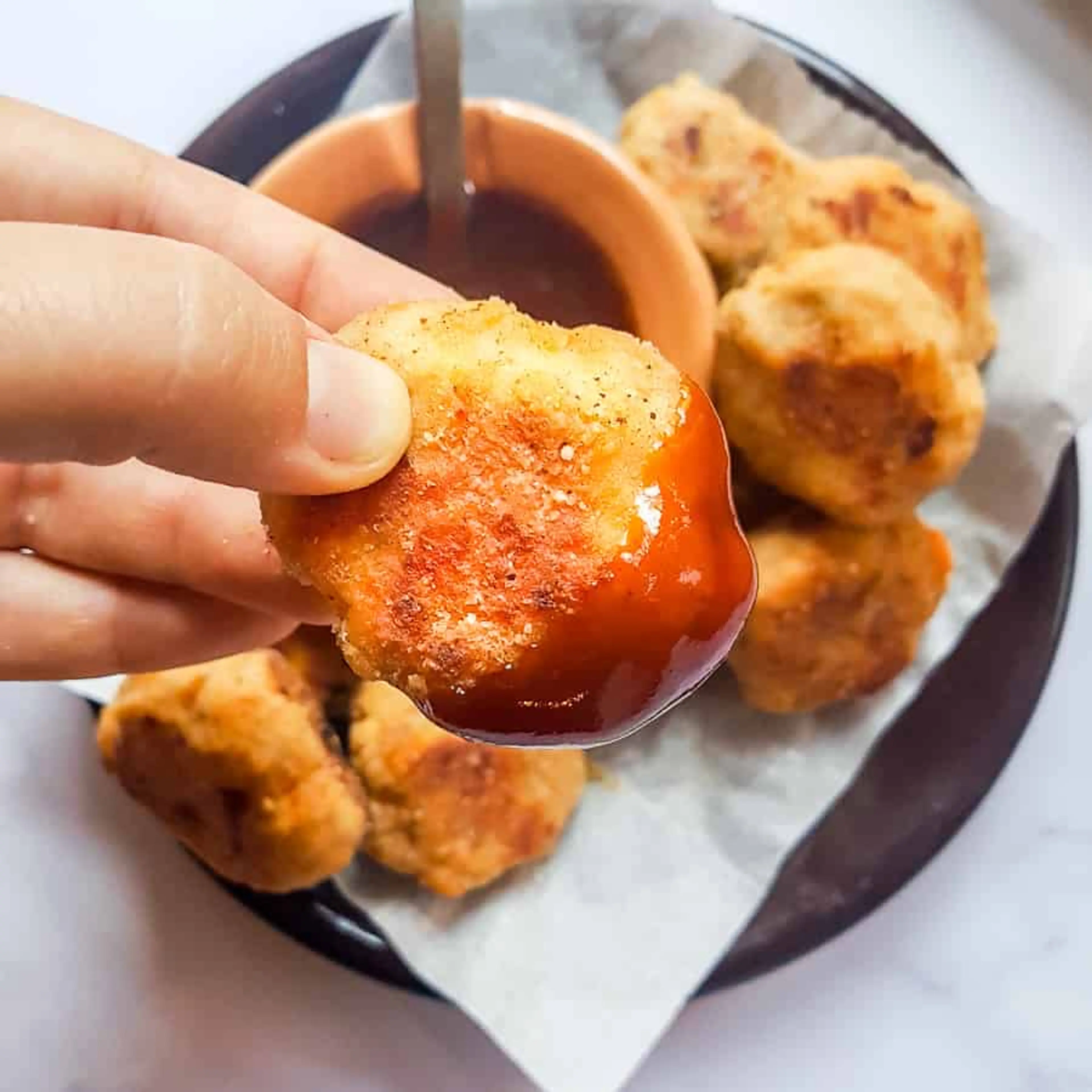 Crispiest Sweet Potato Chicken Nuggets